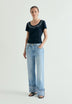 ROUND NECK T-SHIRT WITH BEADS