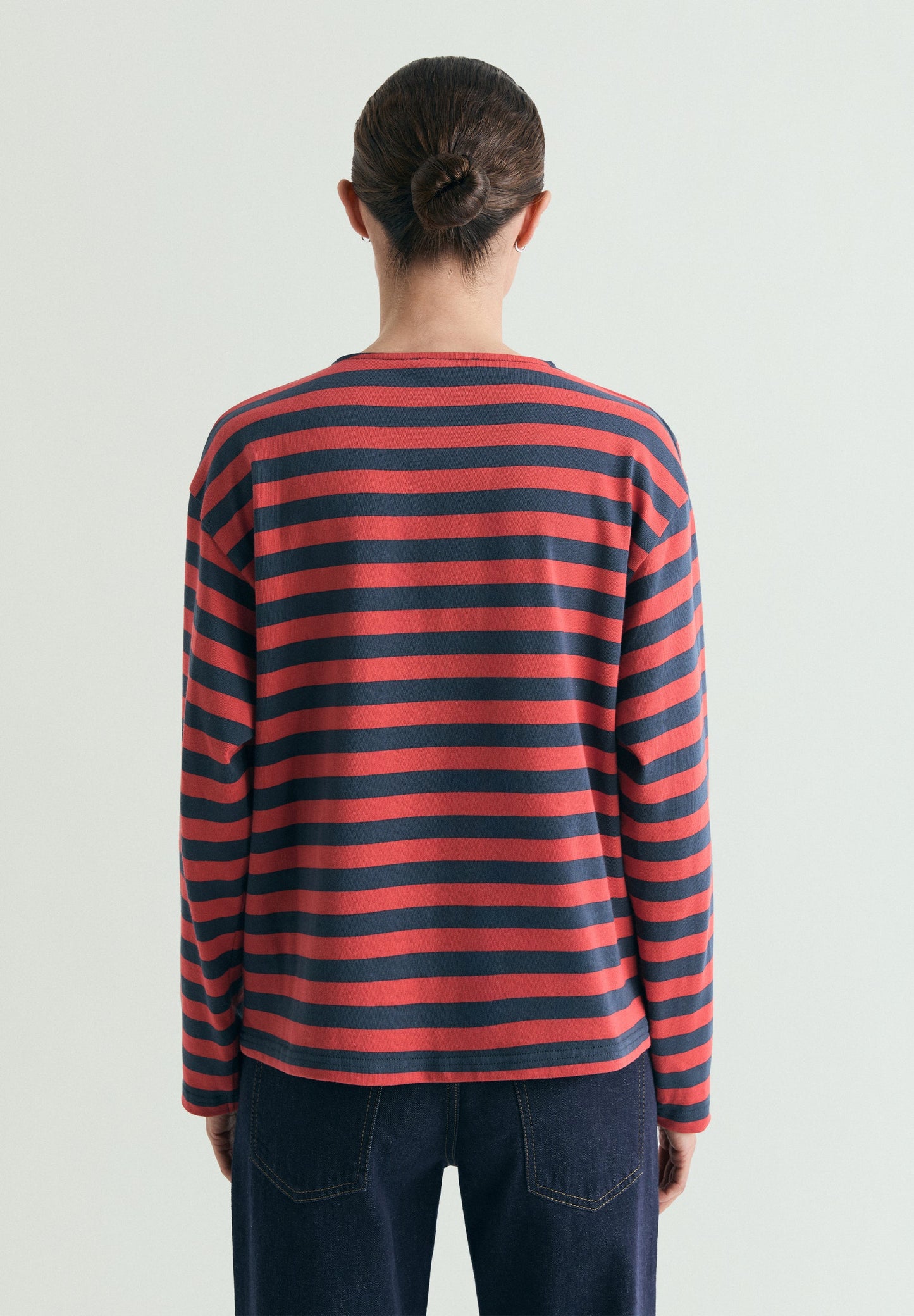STRIPED T-SHIRT WITH PATCH