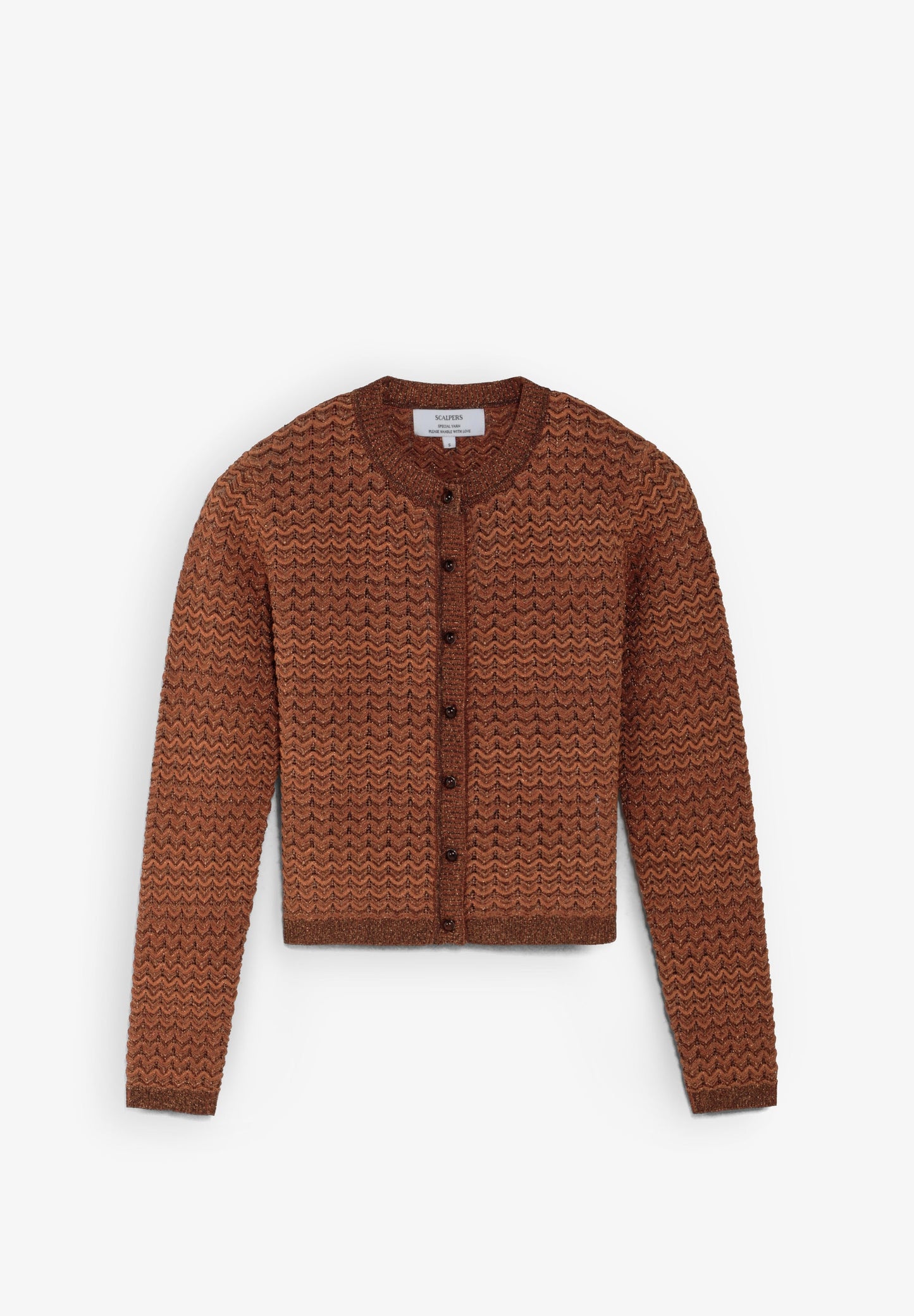 METALLIC KNIT CARDIGAN