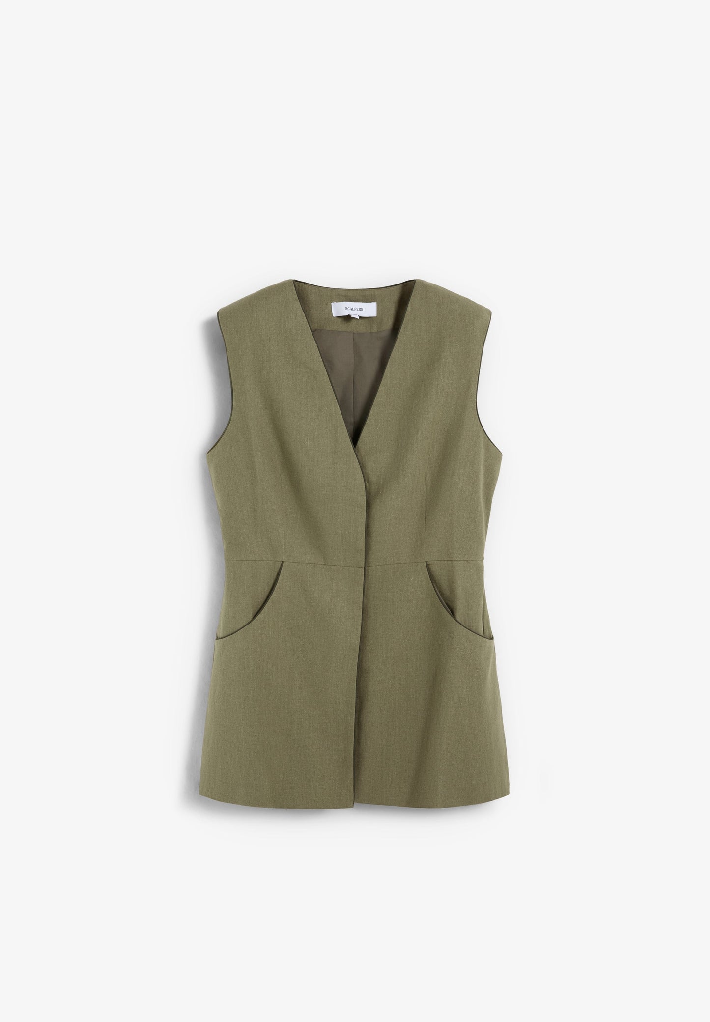 WAISTCOAT WITH CONTRAST SEAMS