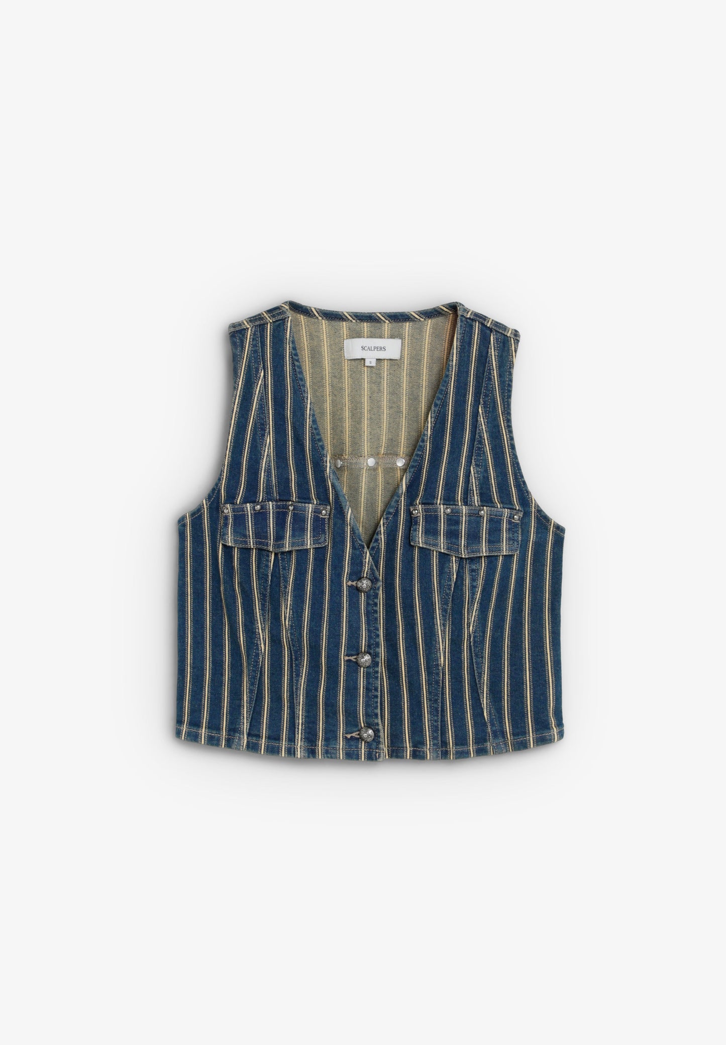 SCSTRIPES DENIM VEST