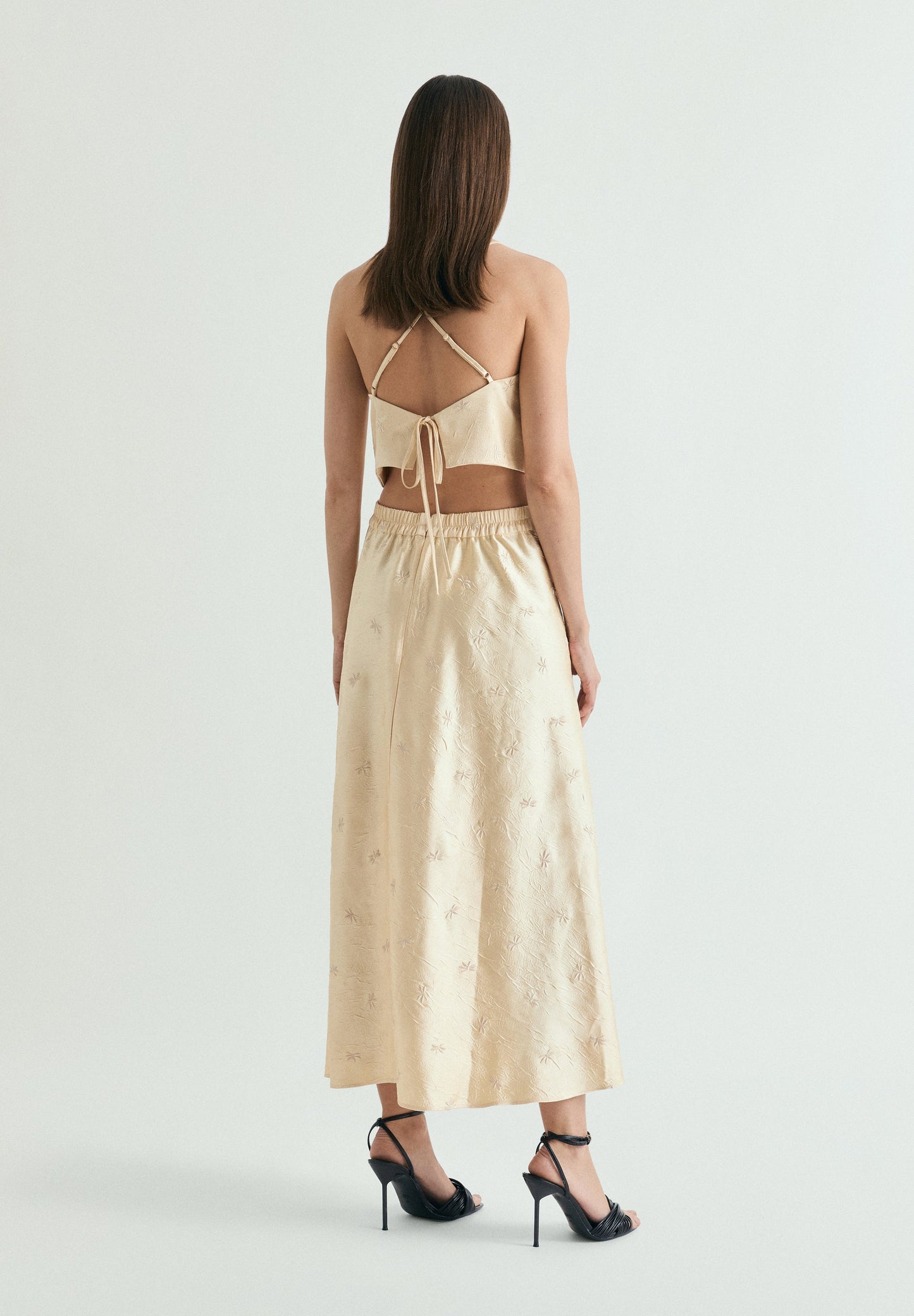 EMBROIDERED MIDI SKIRT