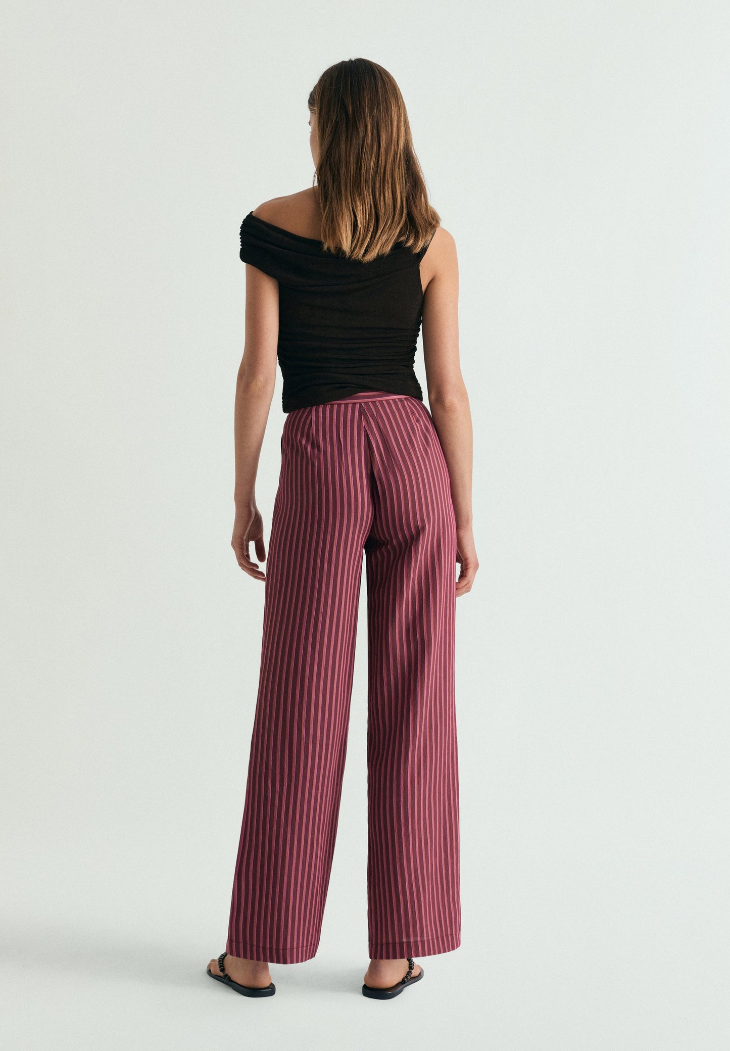 STRIPED TROUSERS WITH BUTTONS