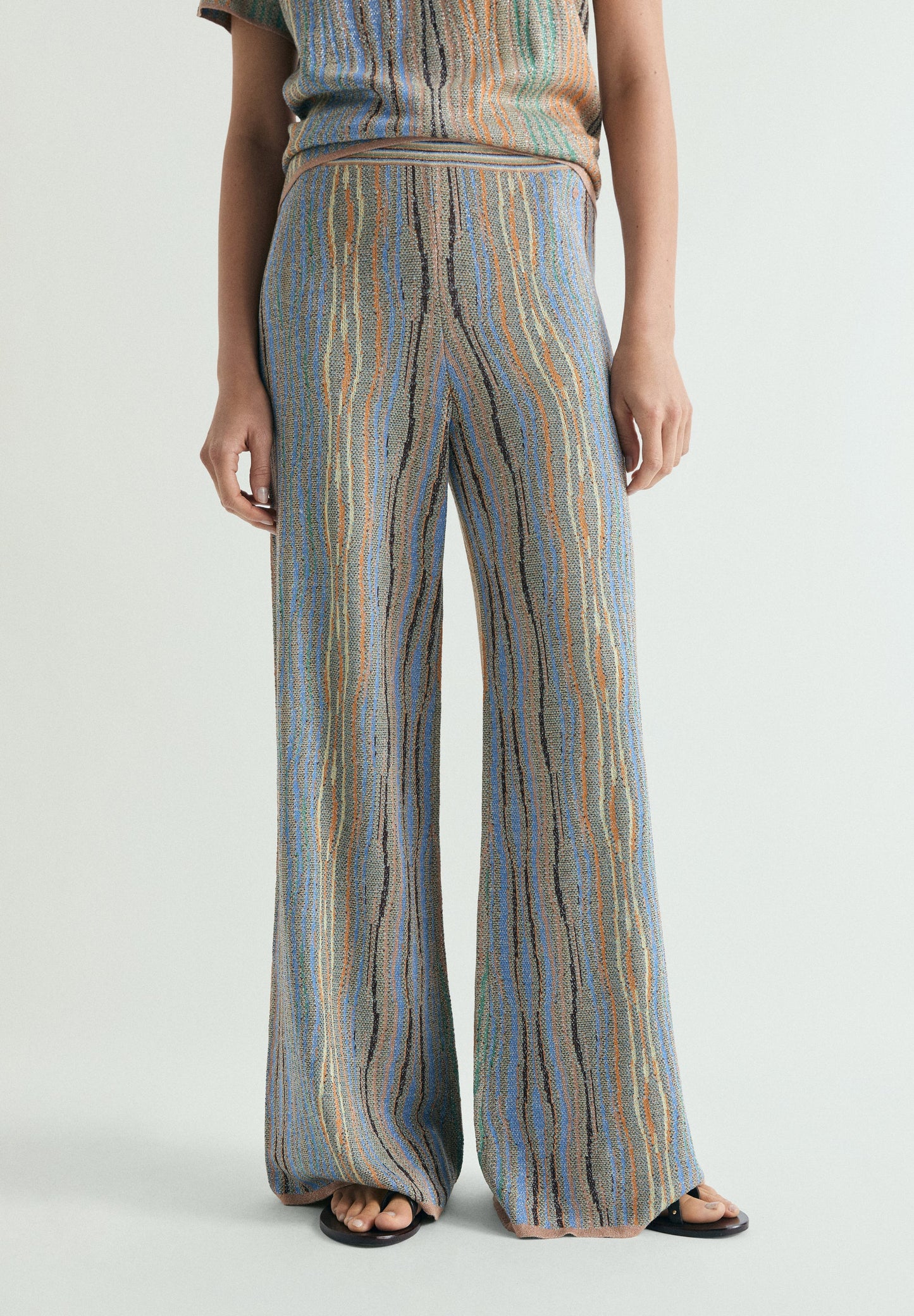 MULTICOLOURED KNIT TROUSERS