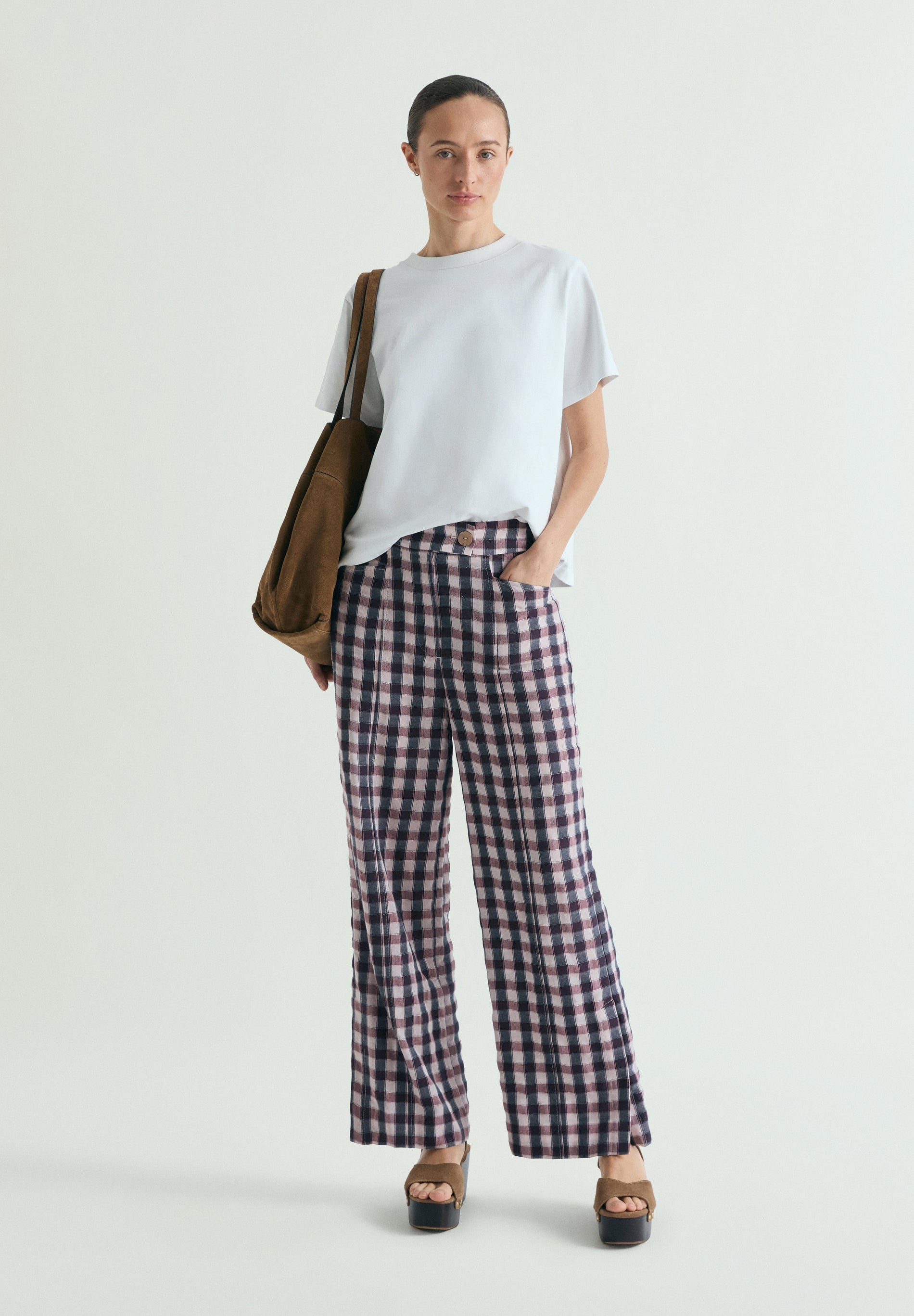 GINGHAM TROUSERS