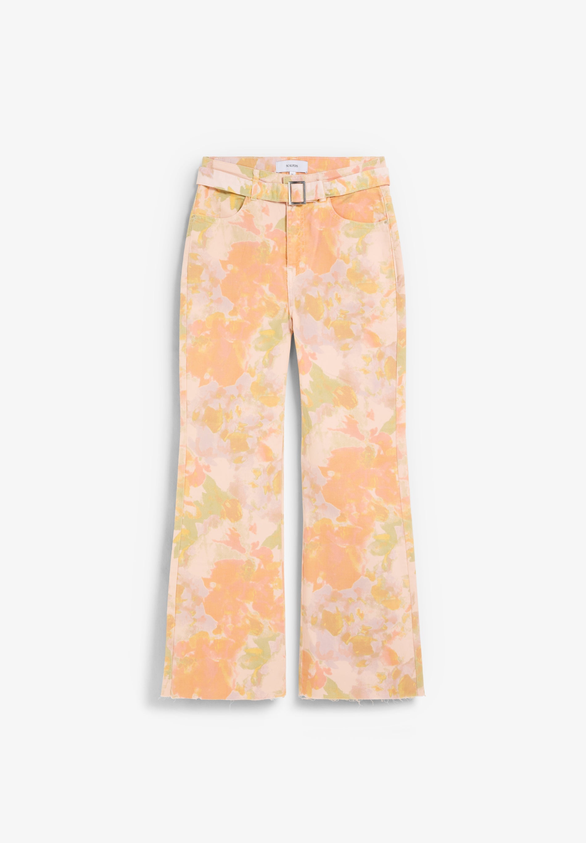 SCFLOWER PRINT DENIM PANT
