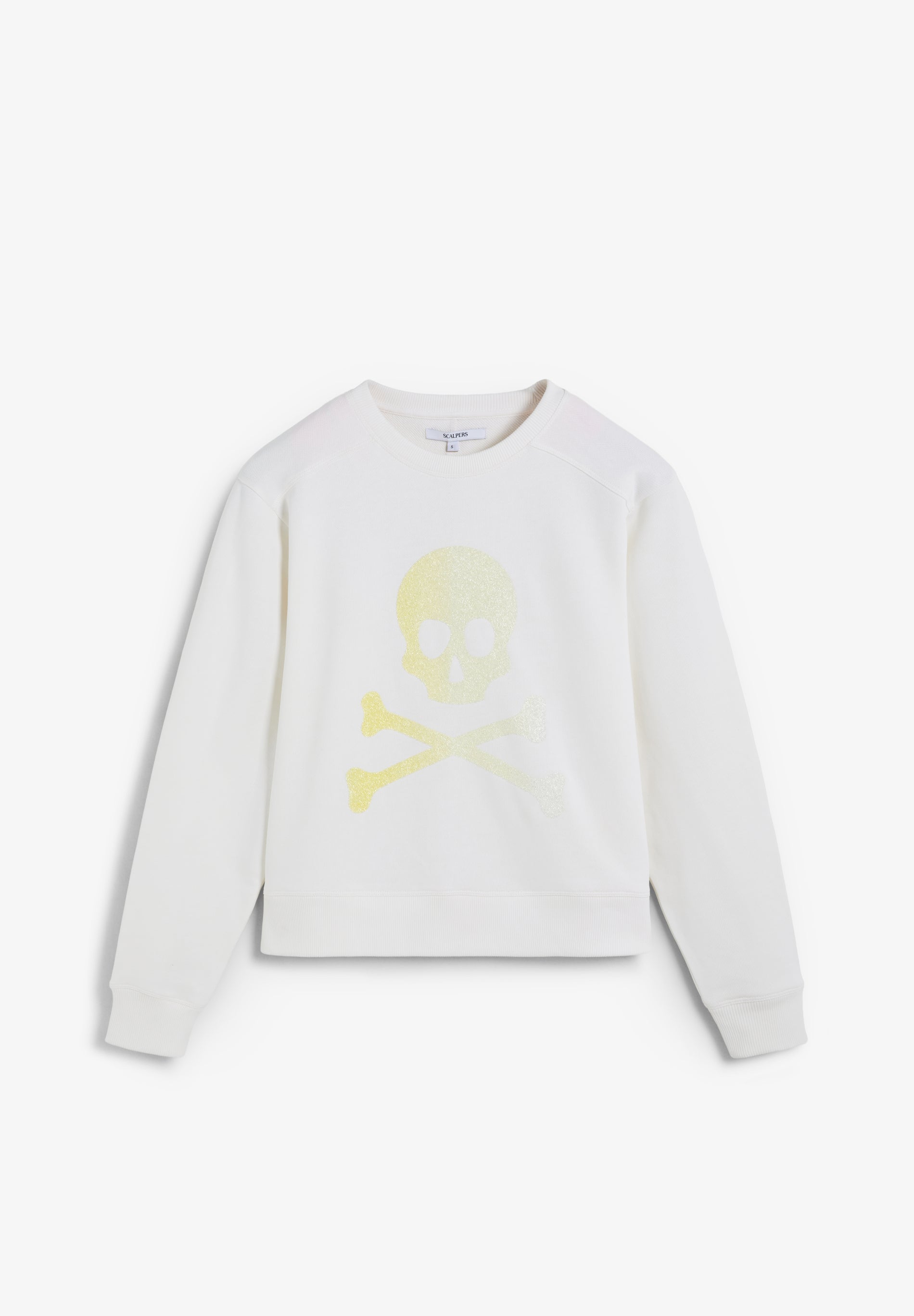 GLITTER SKULL SWEATSHIRT