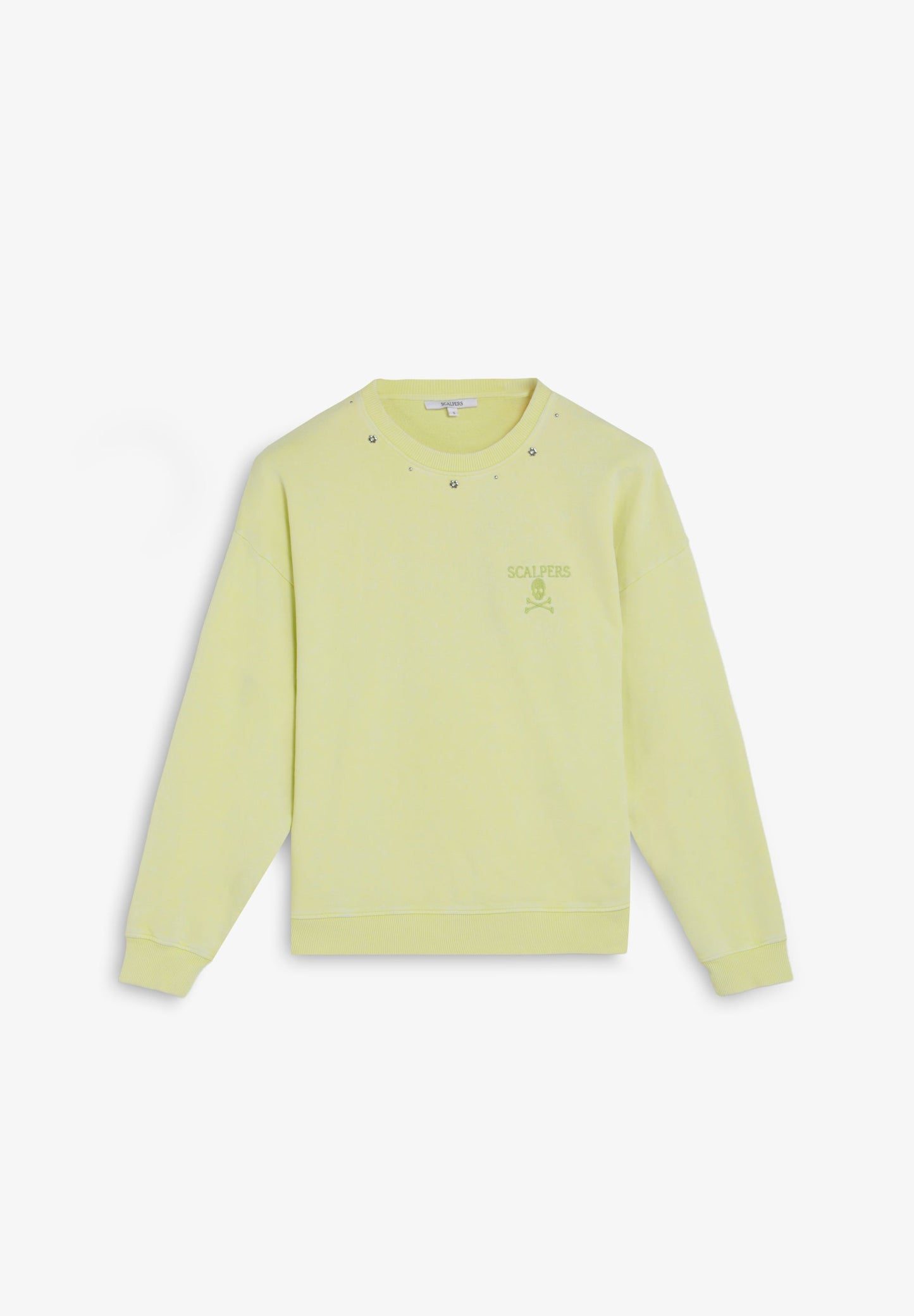 SCMARBLE STUDS SKULL SWEATER