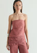 TEXTURED DRAPED TOP