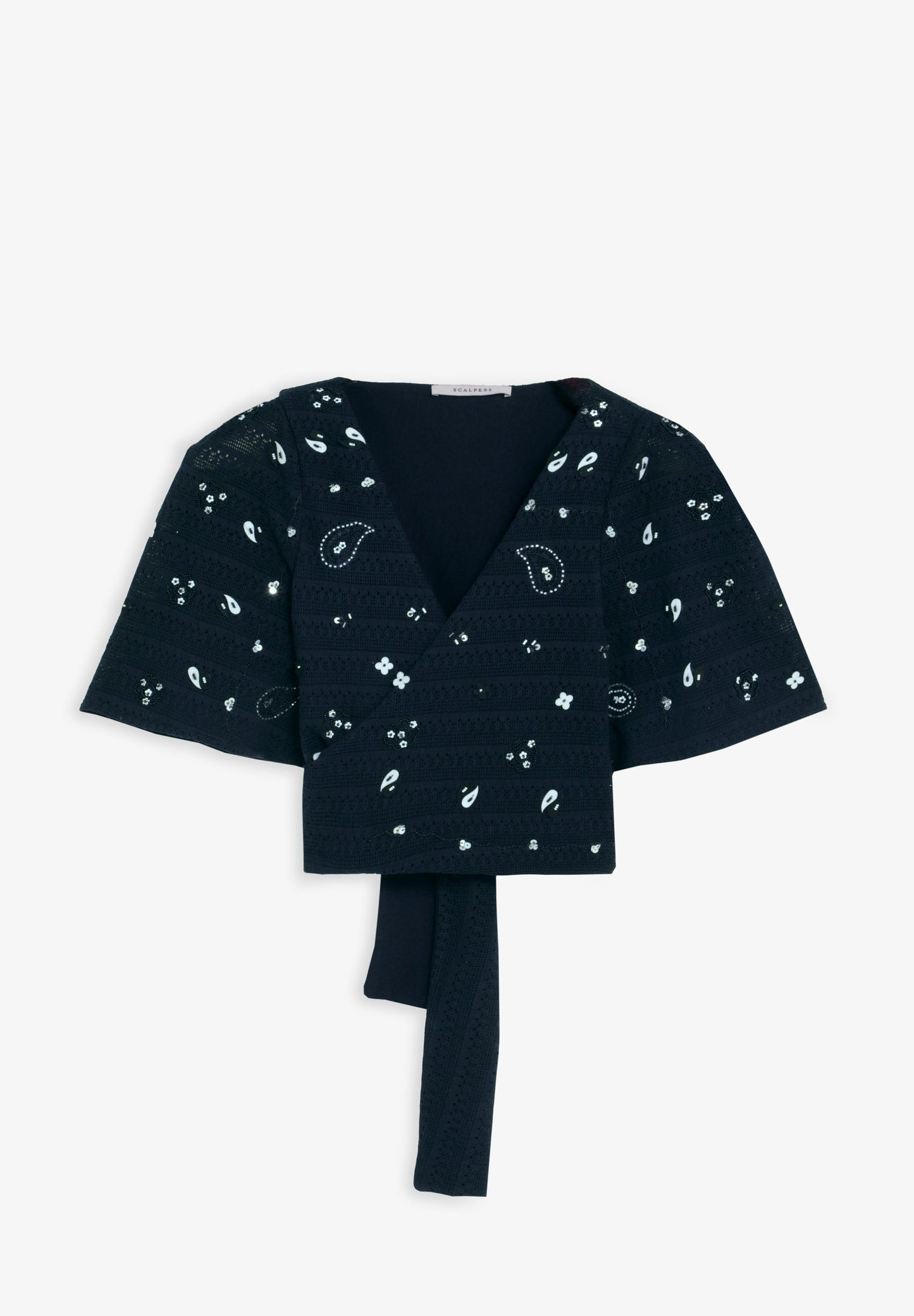 KNIT TOP WITH BEADS
