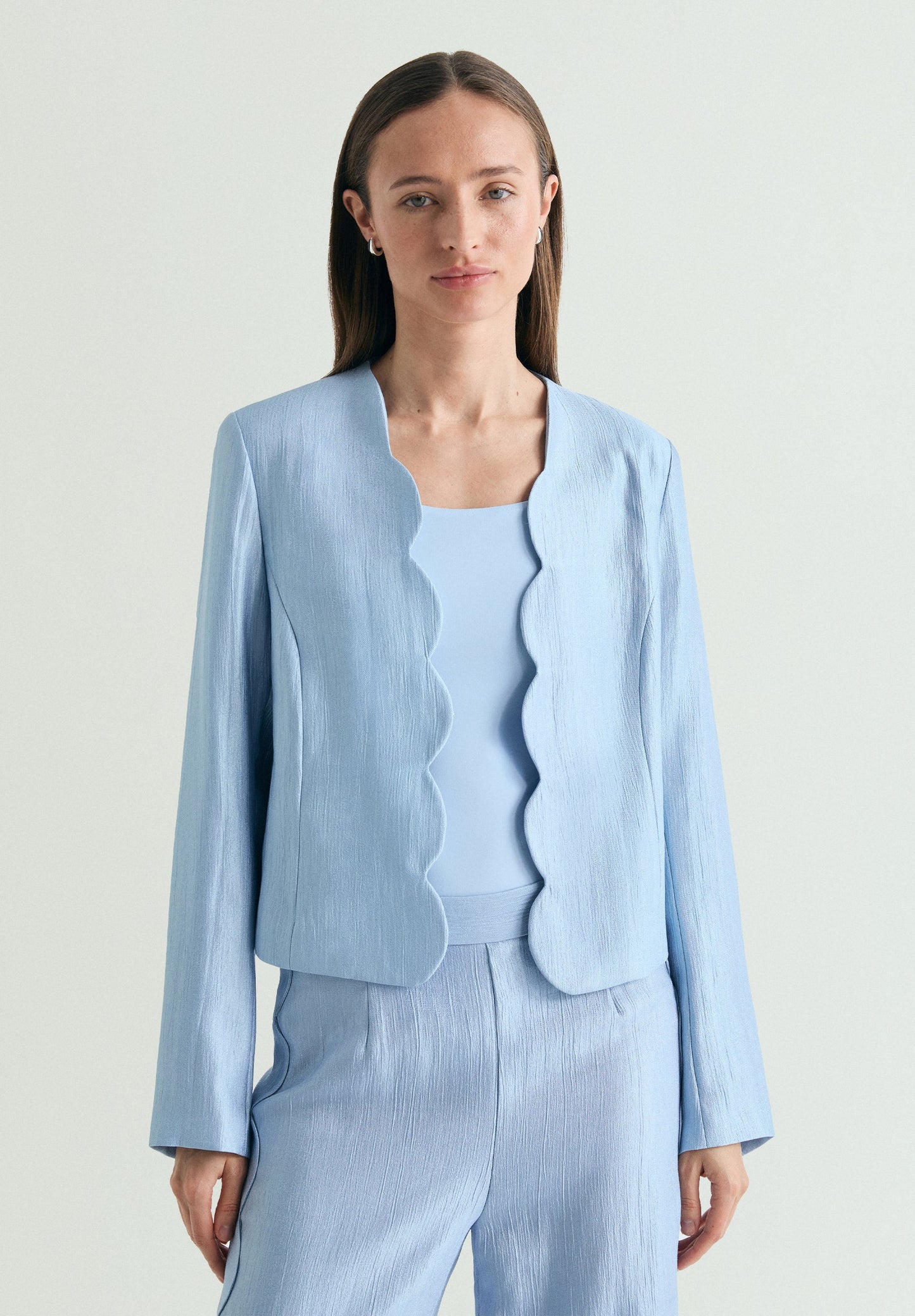 CROPPED JACQUARD BLAZER