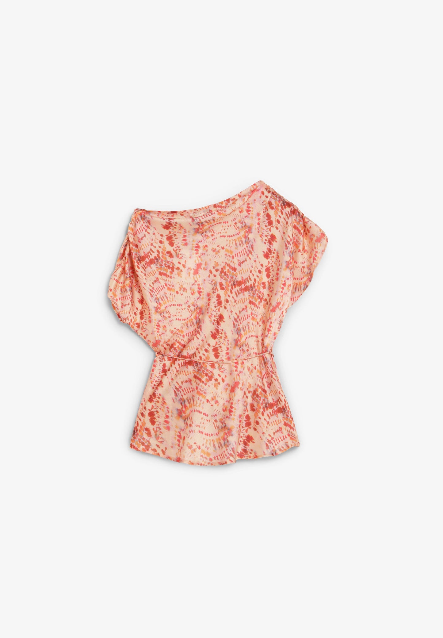 ASYMMETRIC TIE-DYE TOP