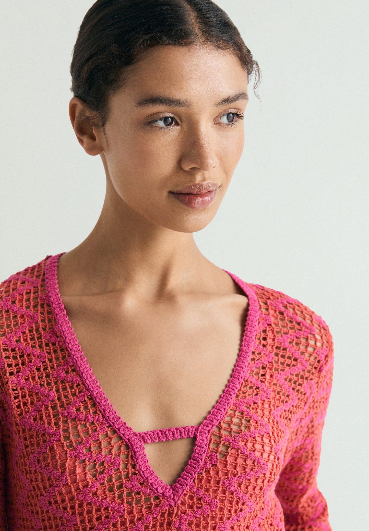 CROCHET MIDI DRESS