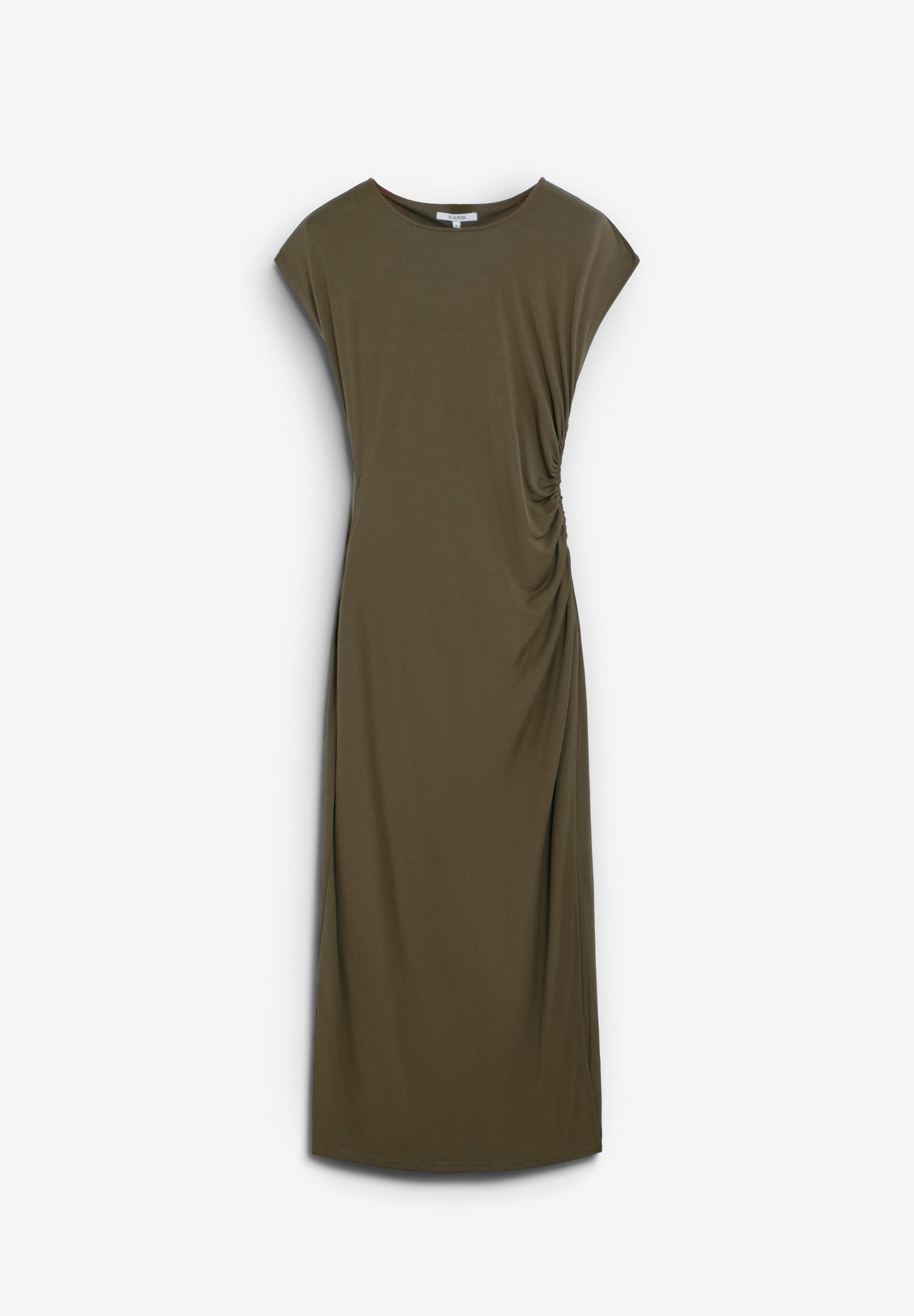 DRAPED CUPRO DRESS