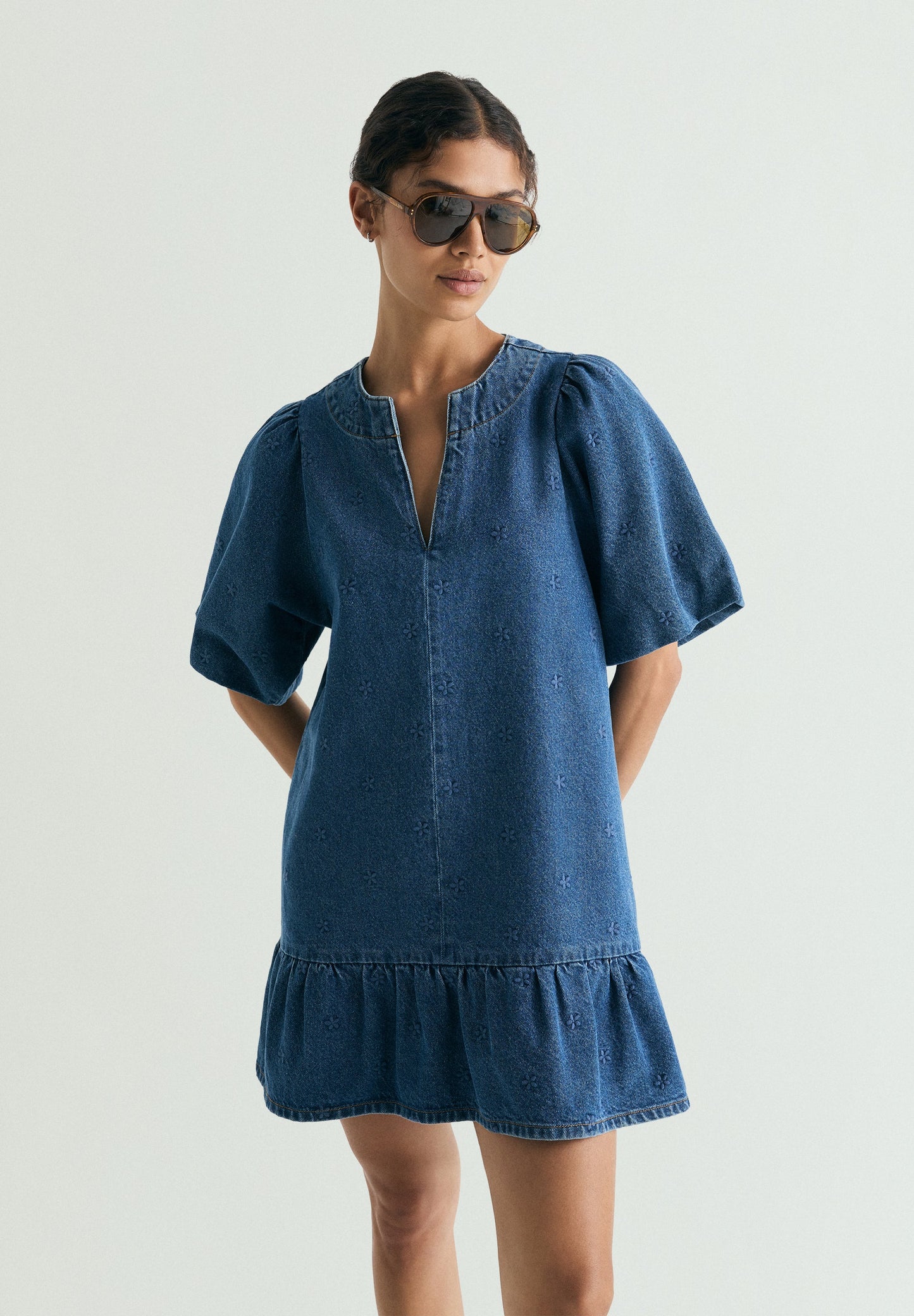 DENIM MINI DRESS