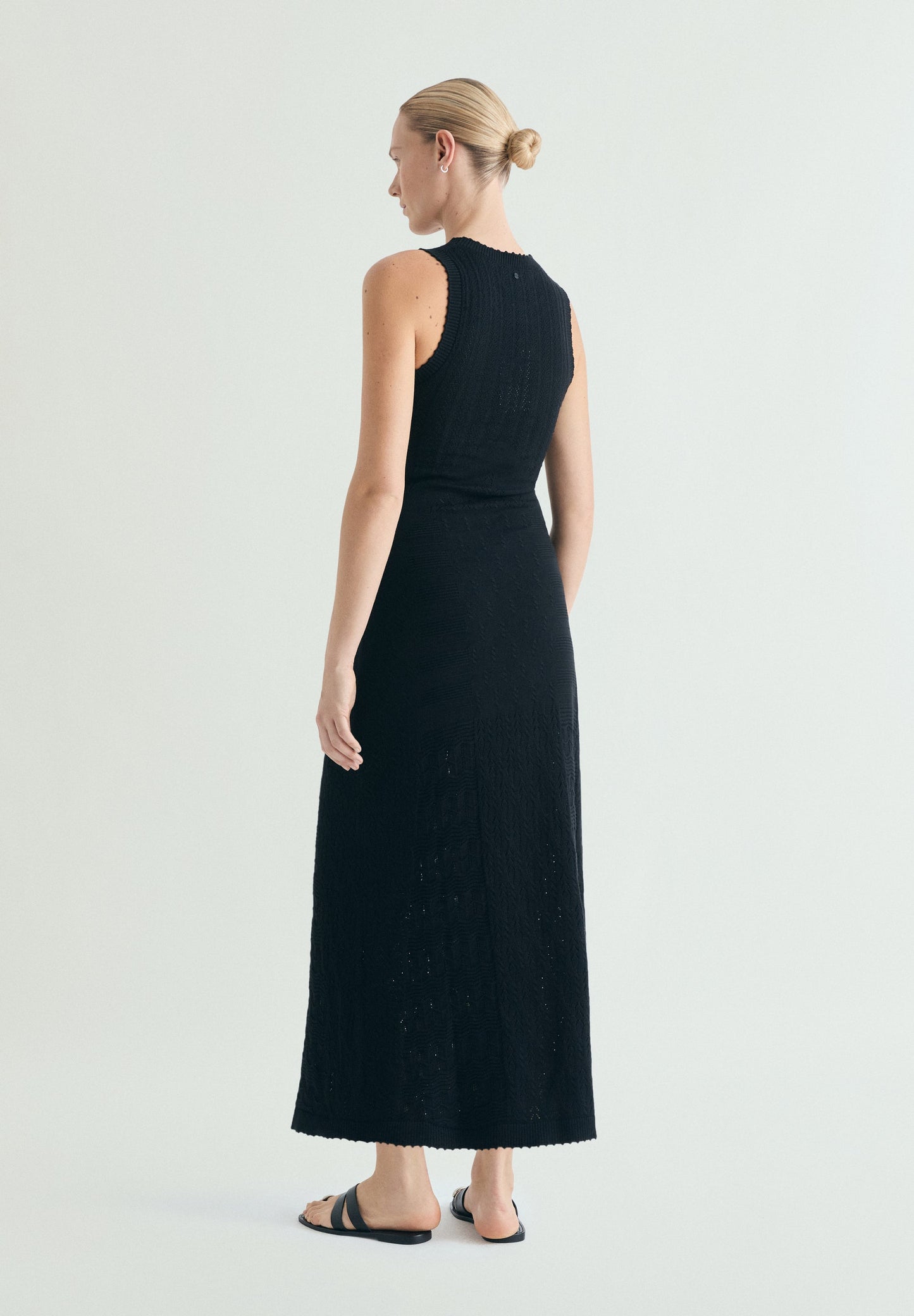 OPENWORK KNIT DRESS