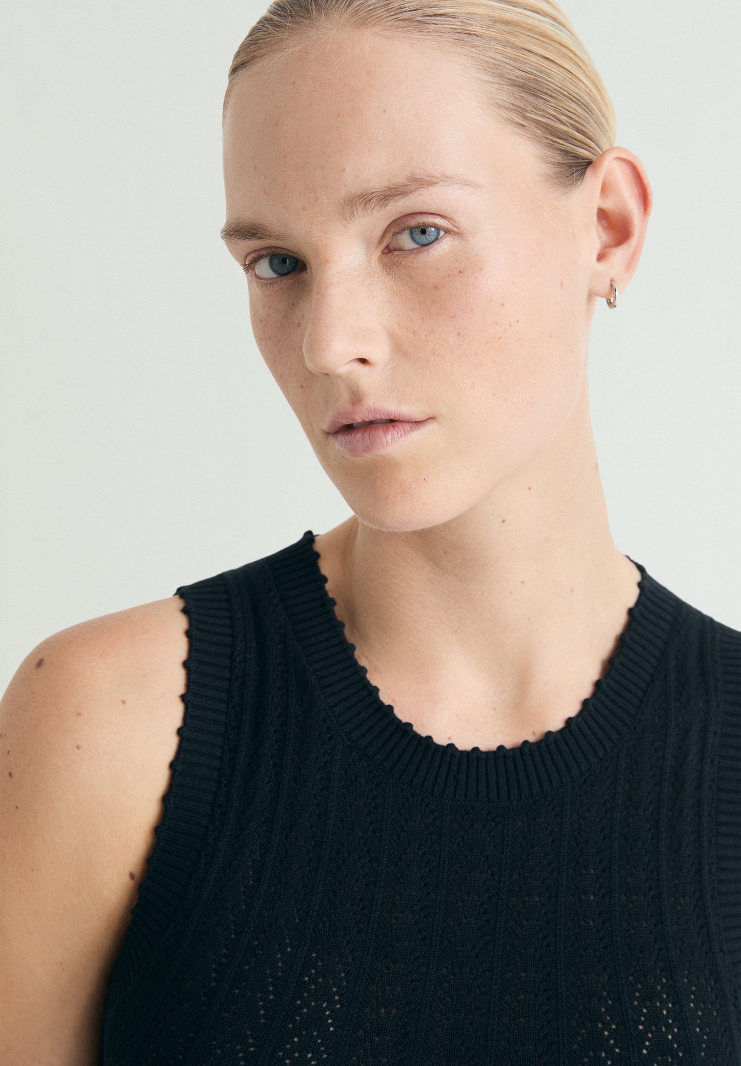 OPENWORK KNIT DRESS