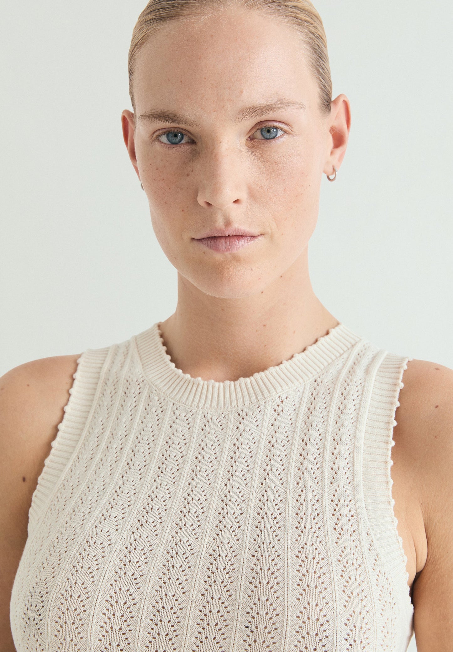 OPENWORK KNIT DRESS