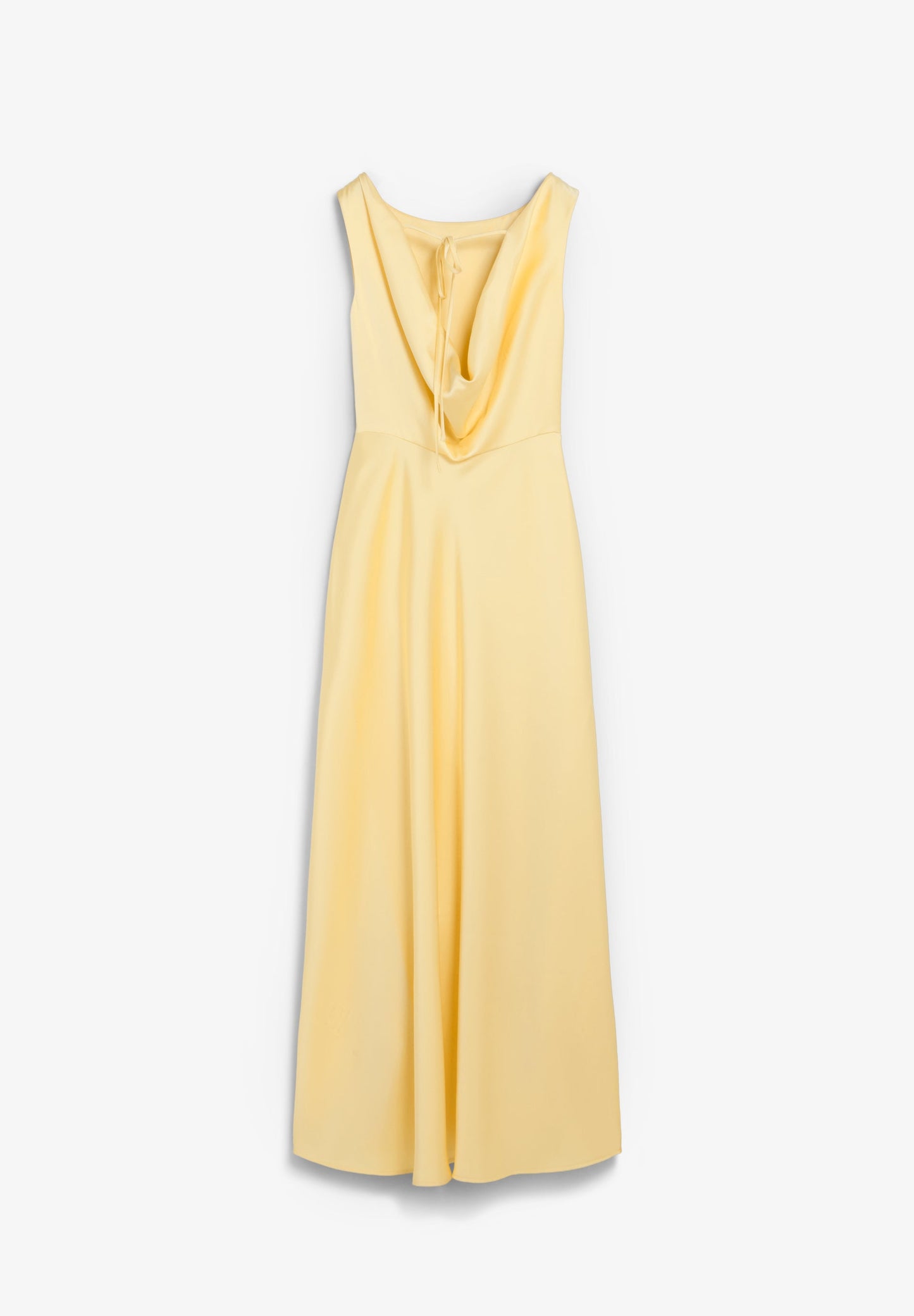 SATIN DRESS WITH OPEN BACK