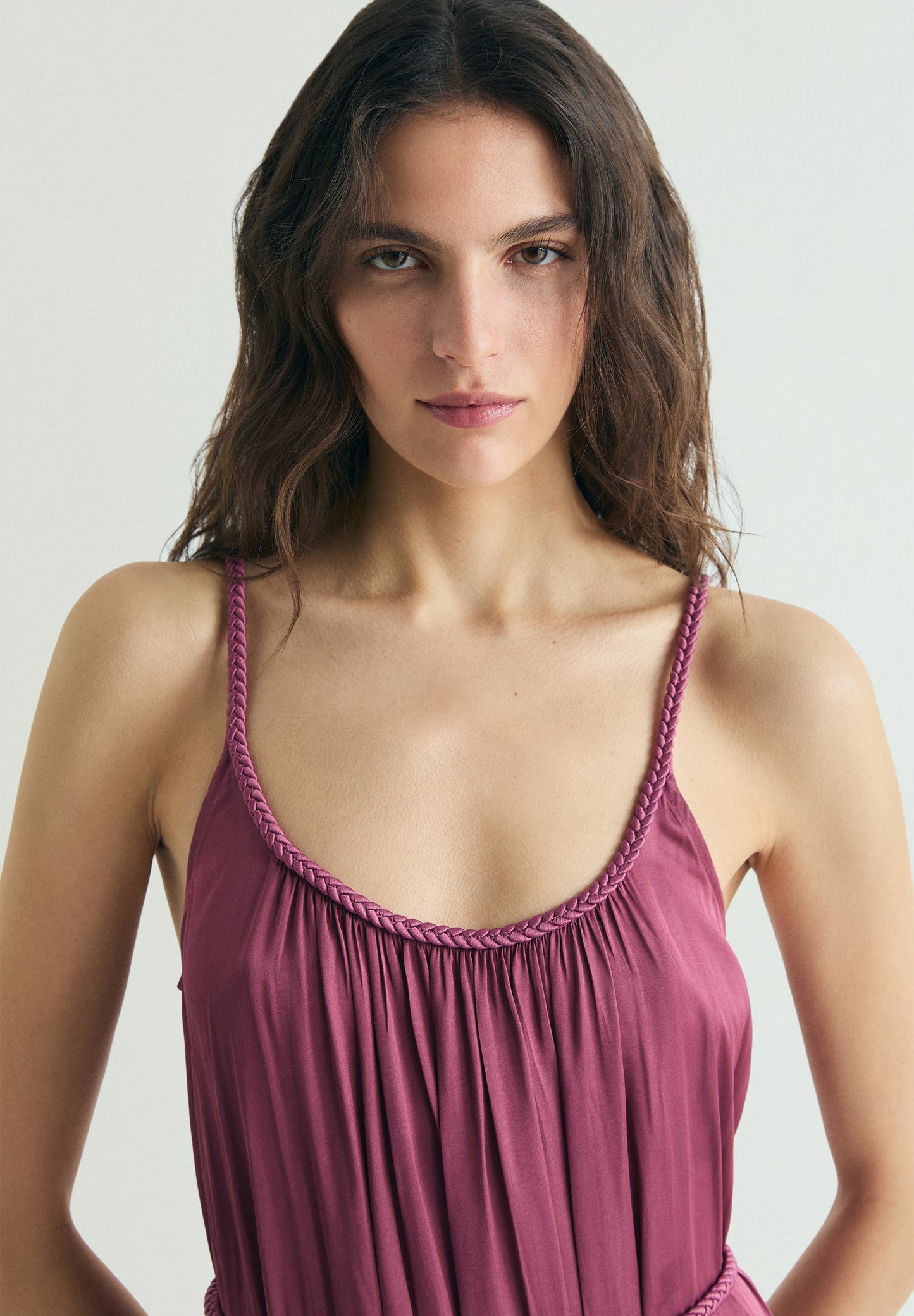 BRAIDED WAIST DRESS