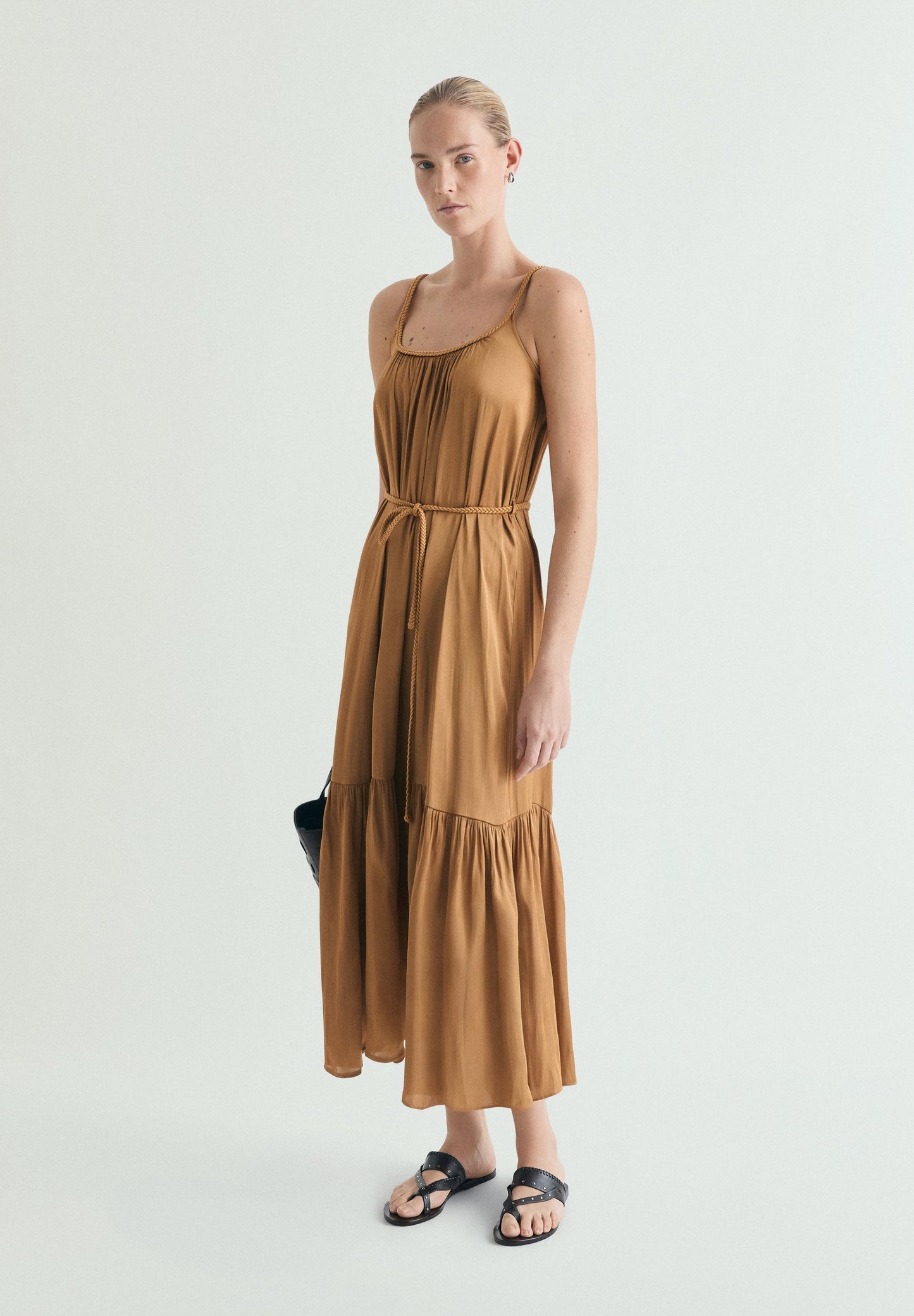 BRAIDED WAIST DRESS