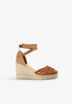 BRAIDED SANDALS WITH ESPARTO GRASS WEDGE