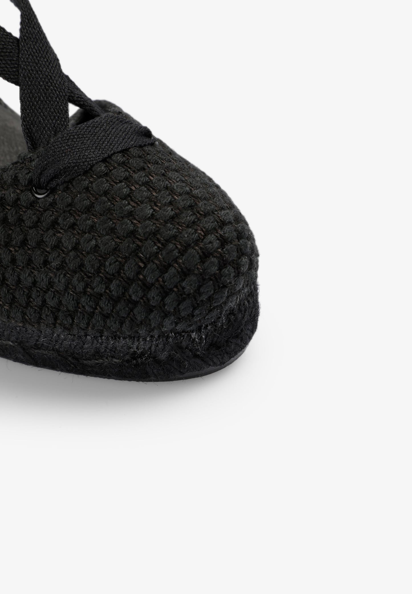 SANDALS WITH LACING AND ESPARTO GRASS WEDGE