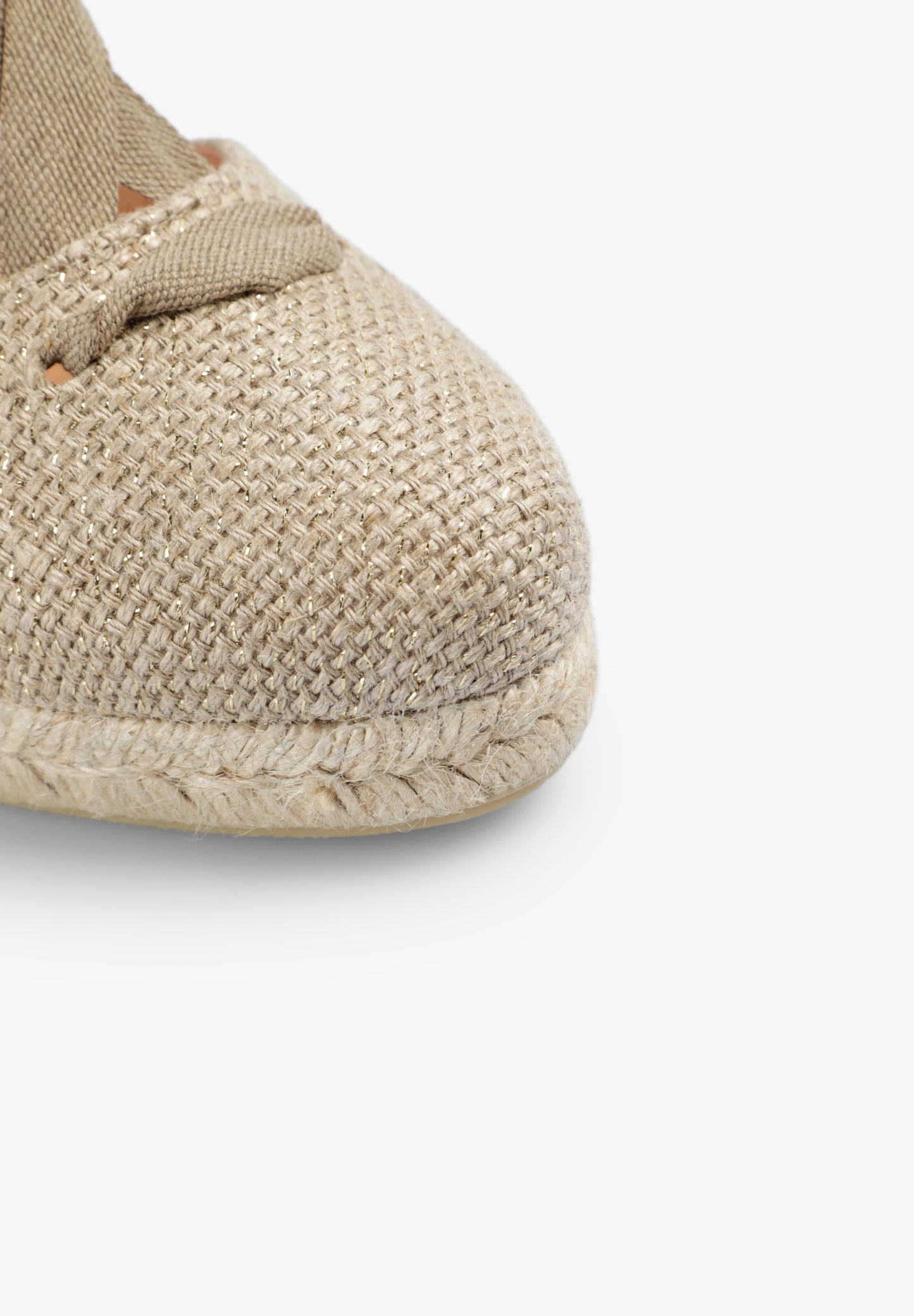 SANDALS WITH LACING AND ESPARTO GRASS WEDGE