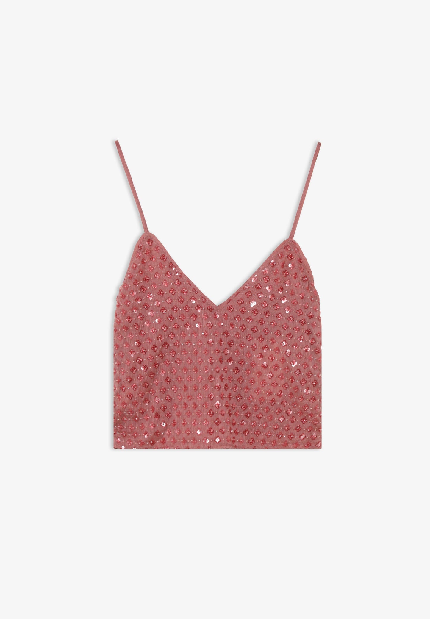 EMBROIDERED STRAPPY TOP
