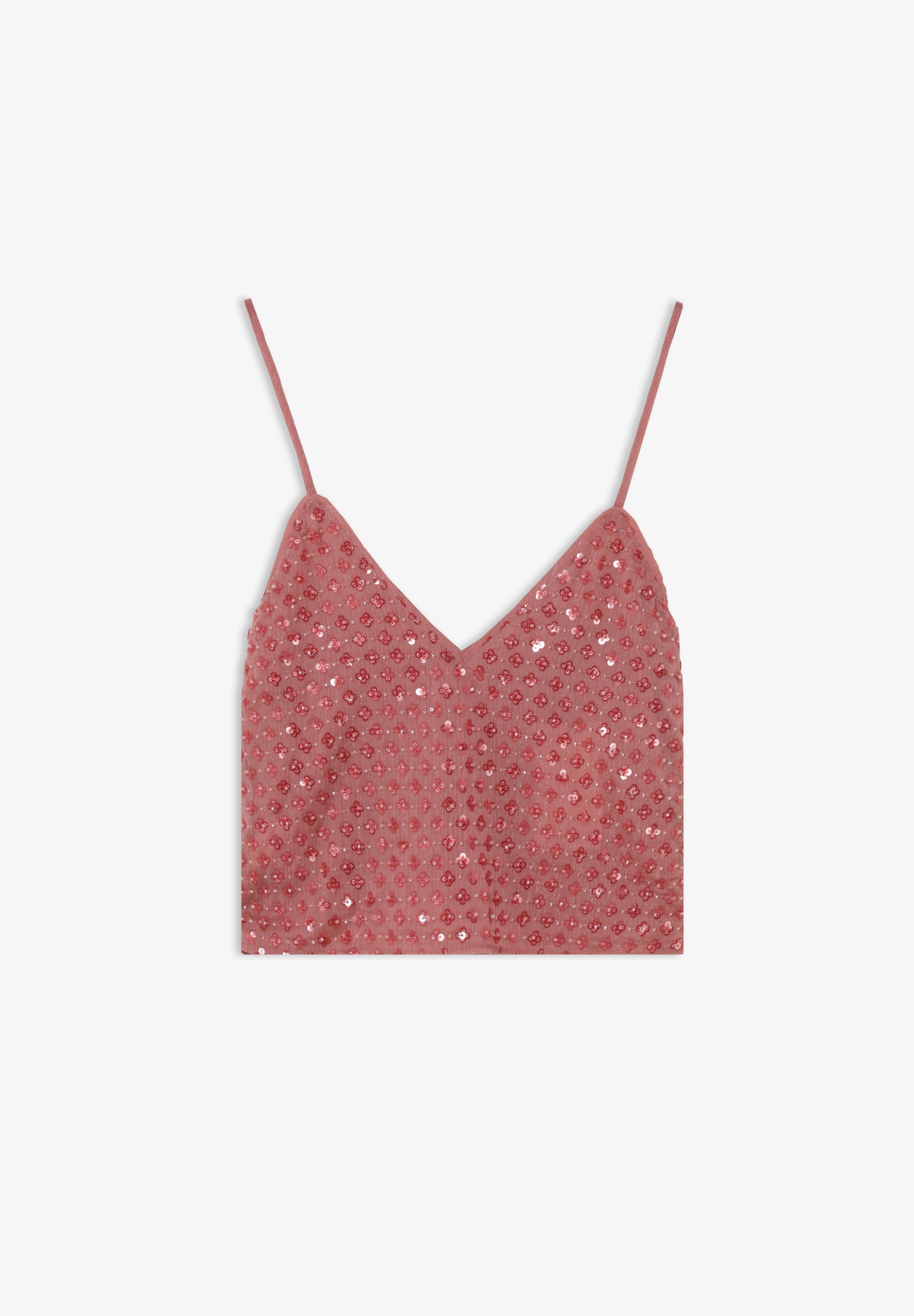 EMBROIDERED STRAPPY TOP