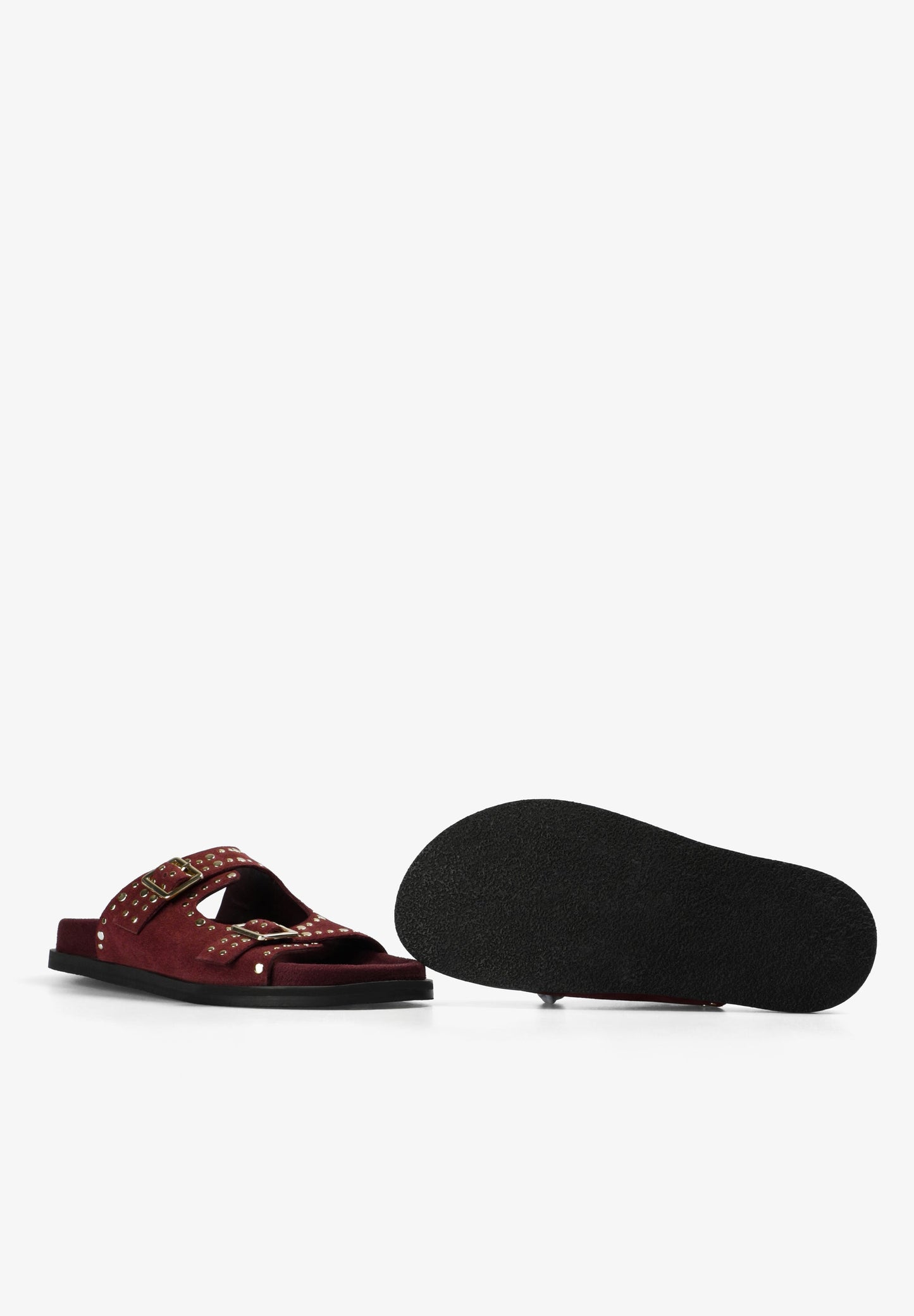 FLAT STUDDED SANDALS