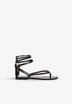 LEATHER SANDALS WITH BEADS