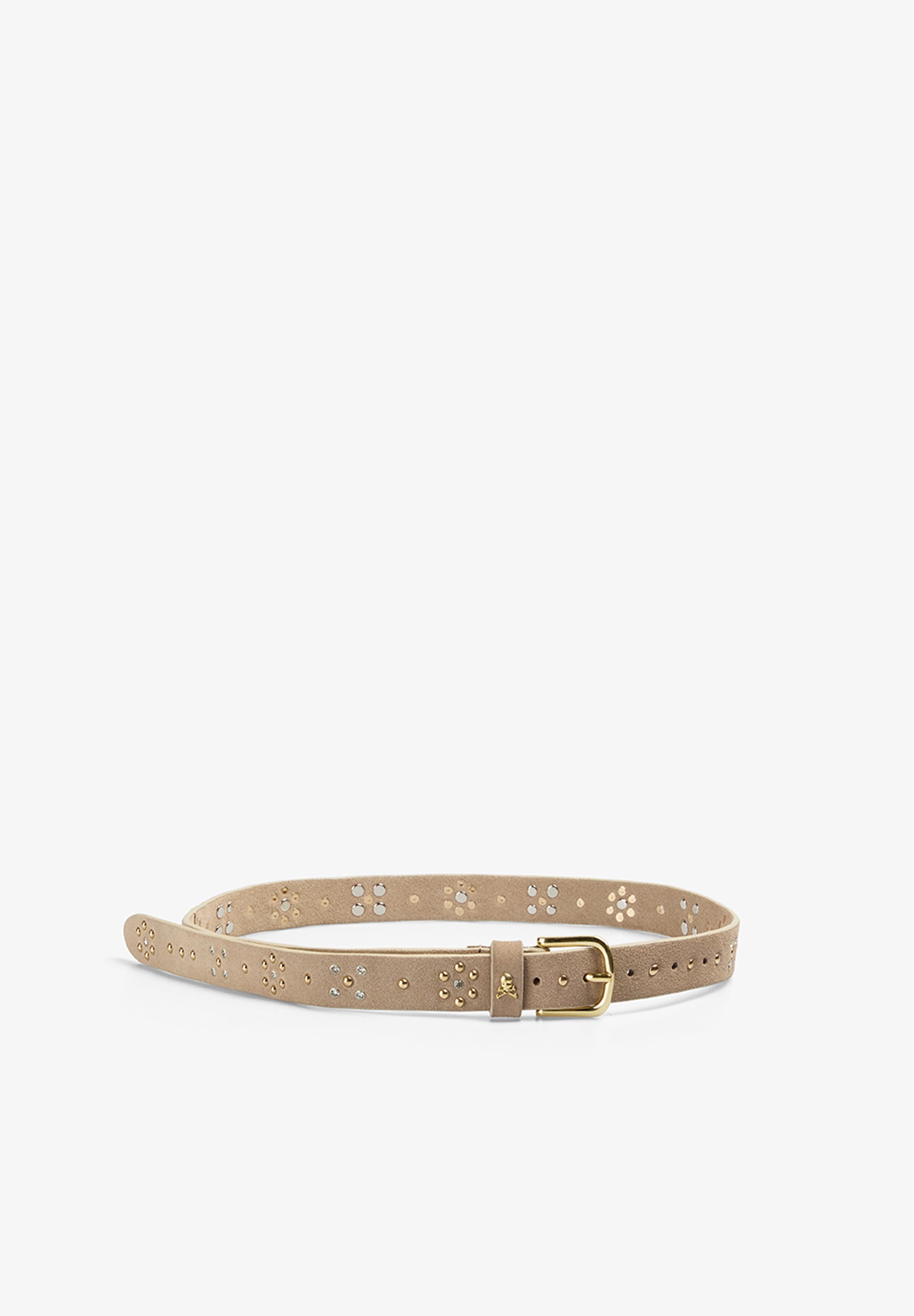SCSTUDSTHINSUEDE BELT