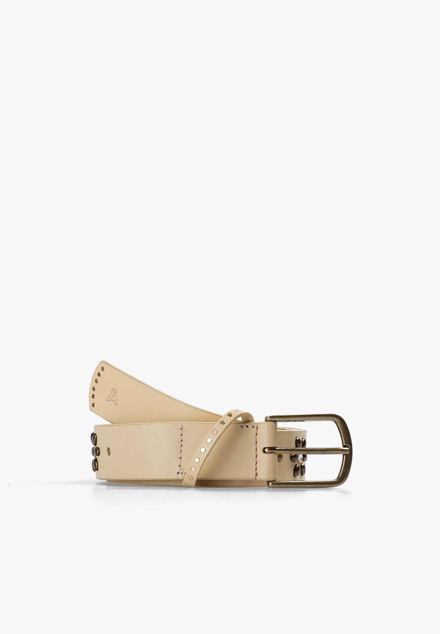 LEATHER BELT WITH STUDS