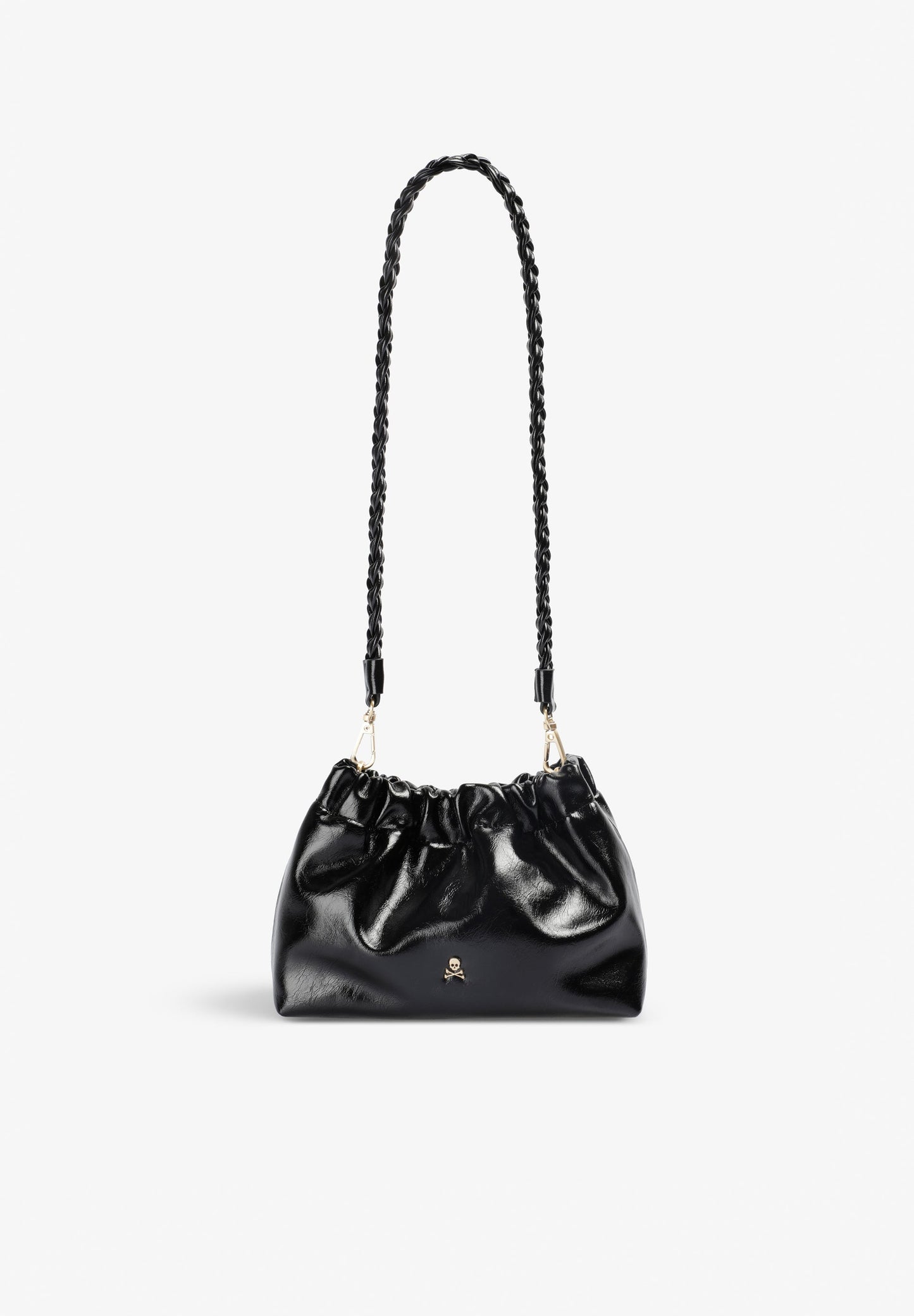 RUCHED CLUTCH BAG