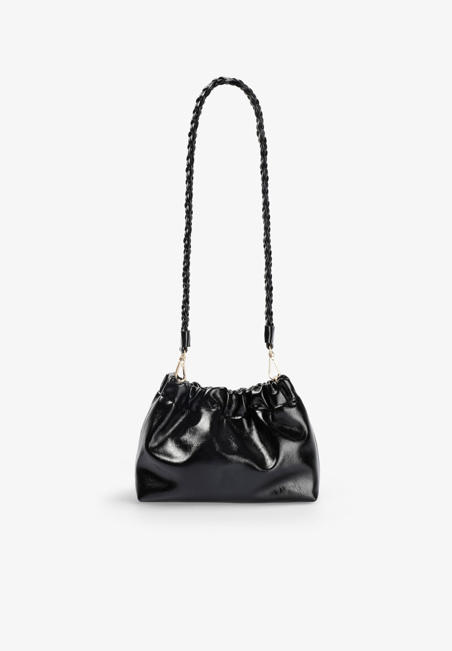 RUCHED CLUTCH BAG