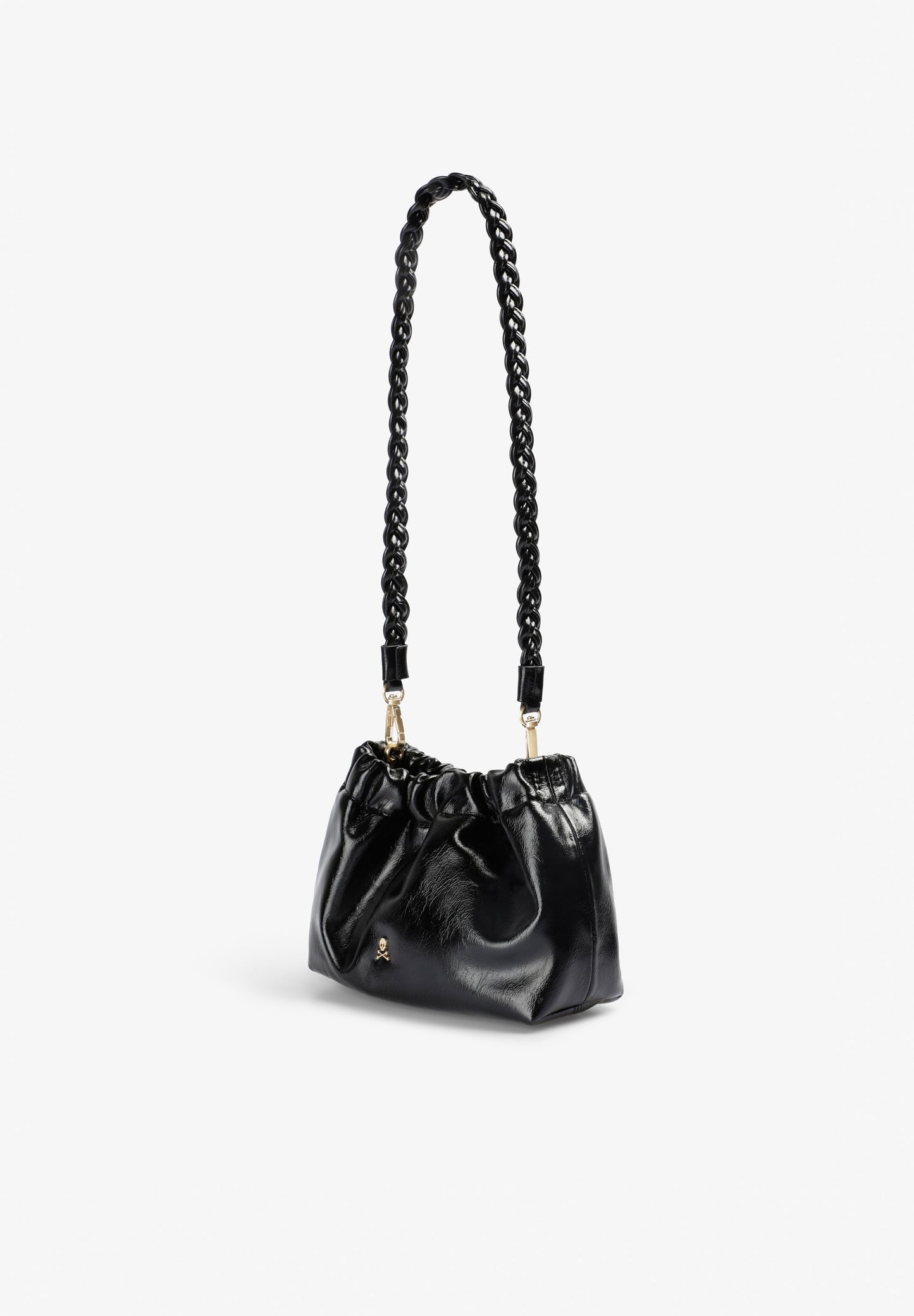 RUCHED CLUTCH BAG