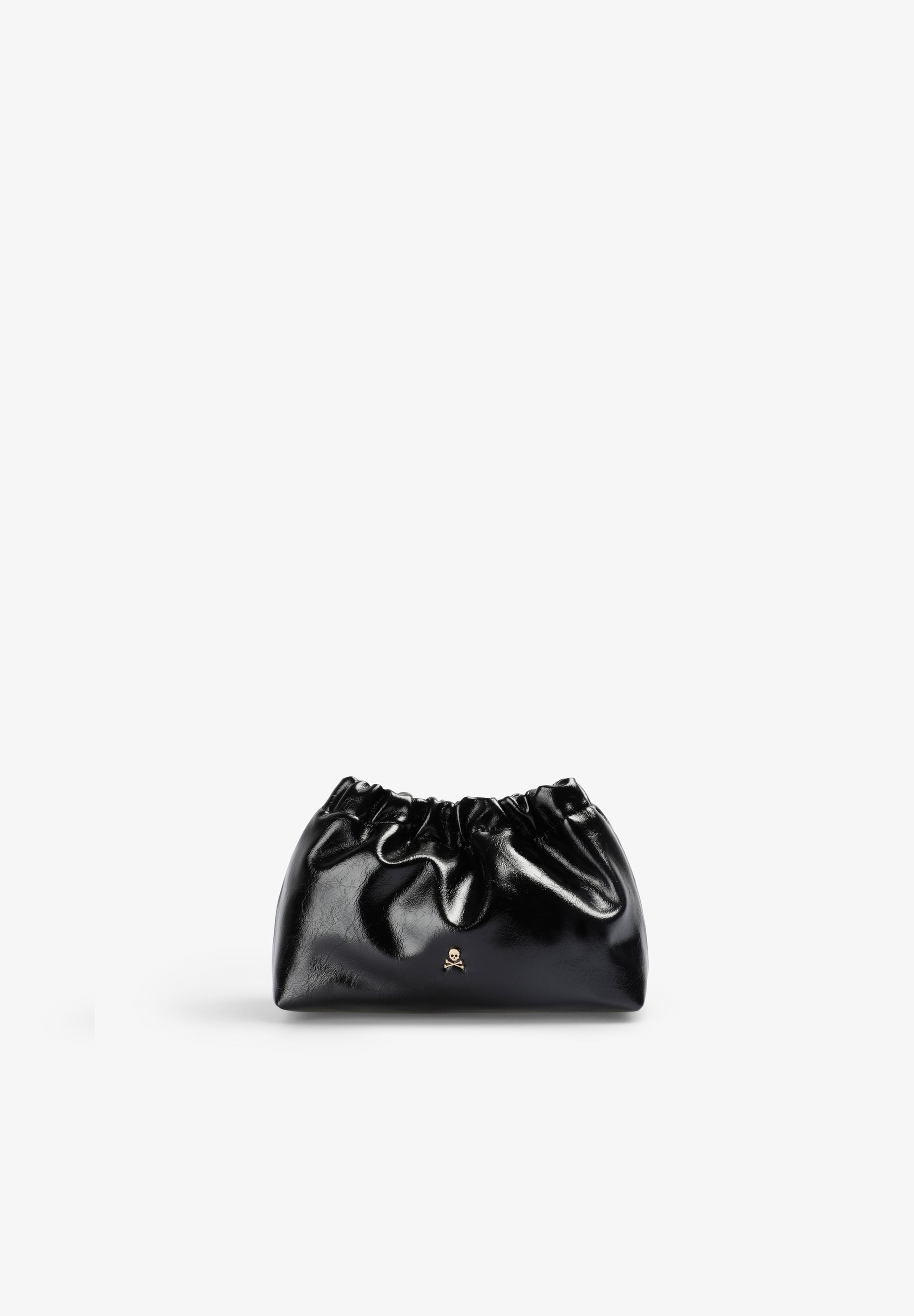 RUCHED CLUTCH BAG