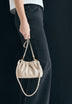 RUCHED CLUTCH BAG