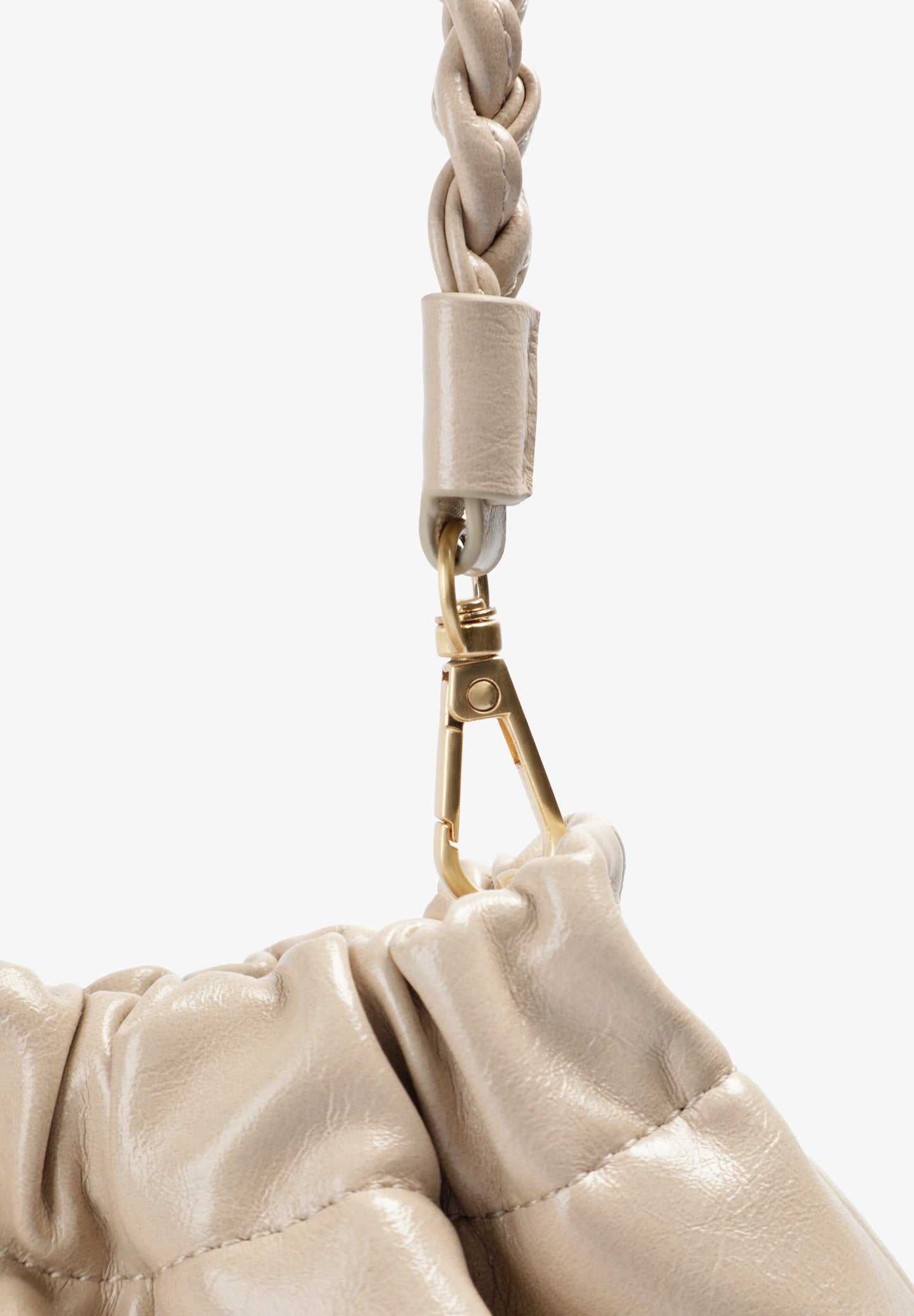 RUCHED CLUTCH BAG