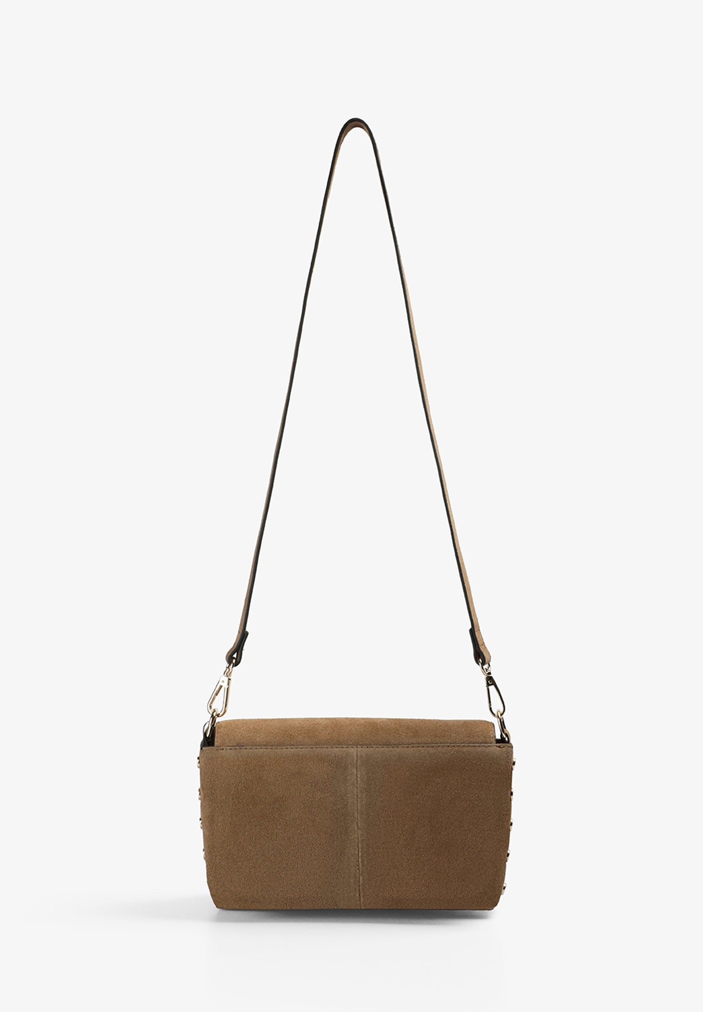 SUEDE CROSSBODY BAG WITH STUDS
