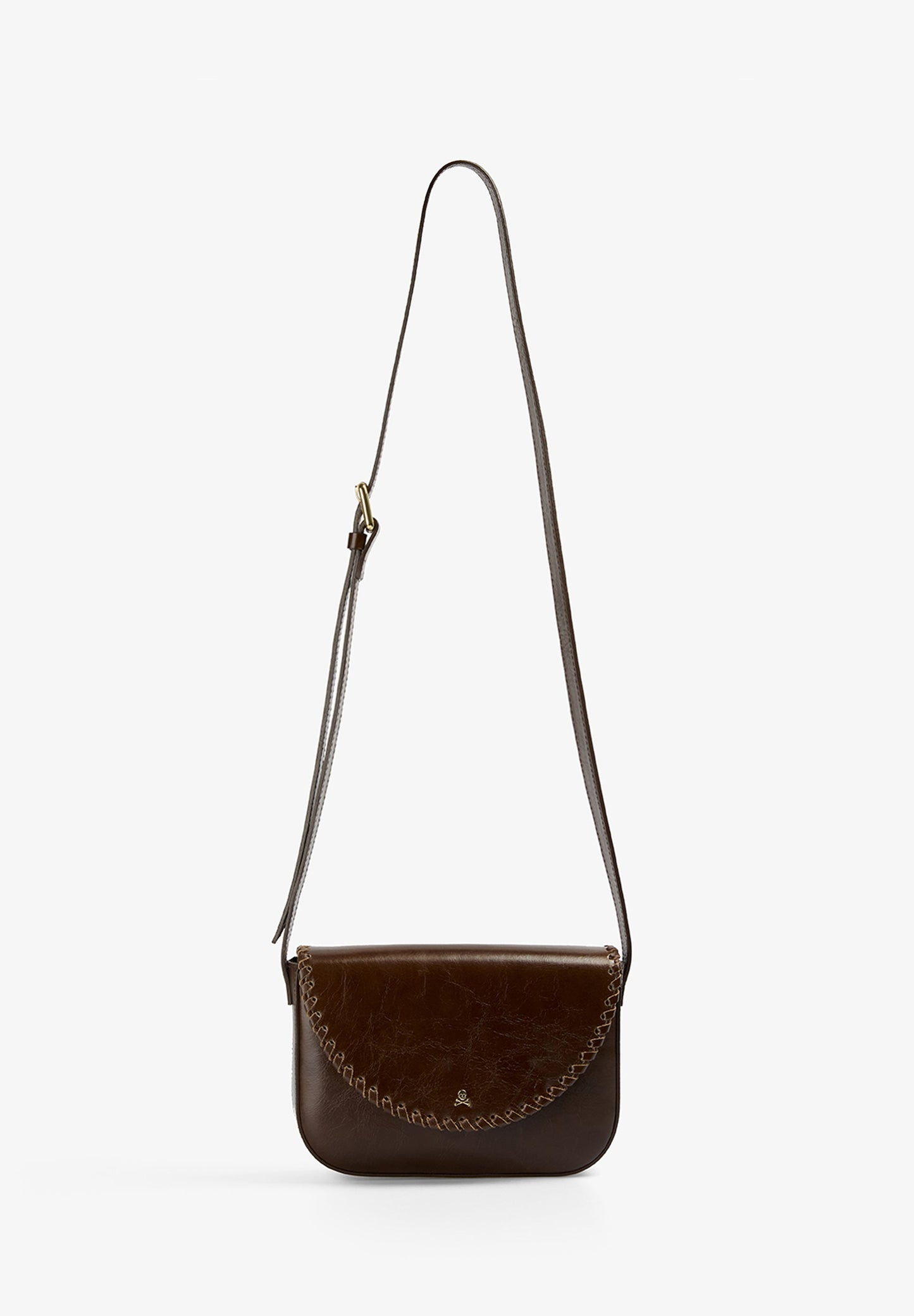 BRAIDED LEATHER CROSSBODY BAG