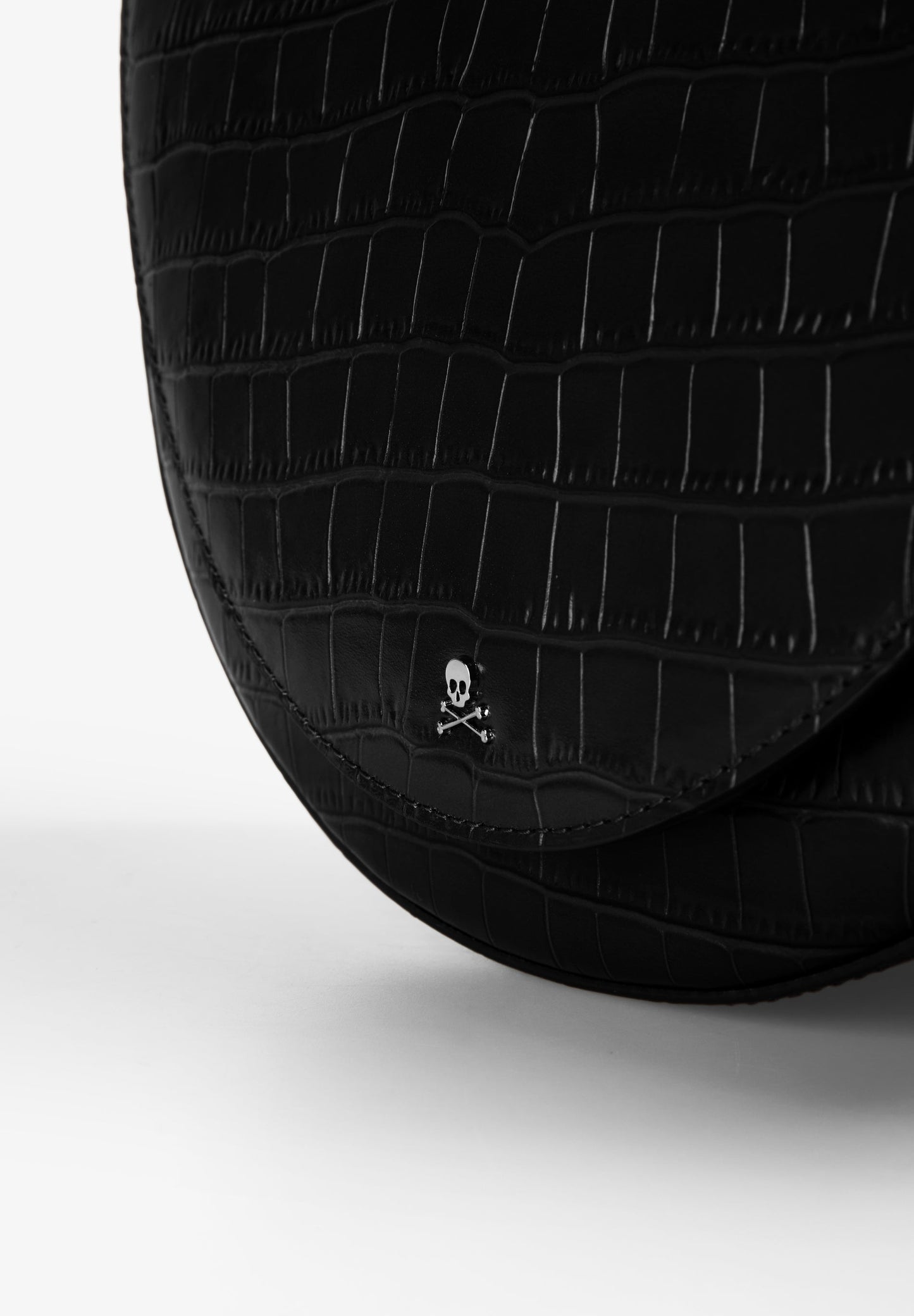 EMBOSSED LEATHER CROSSBODY BAG