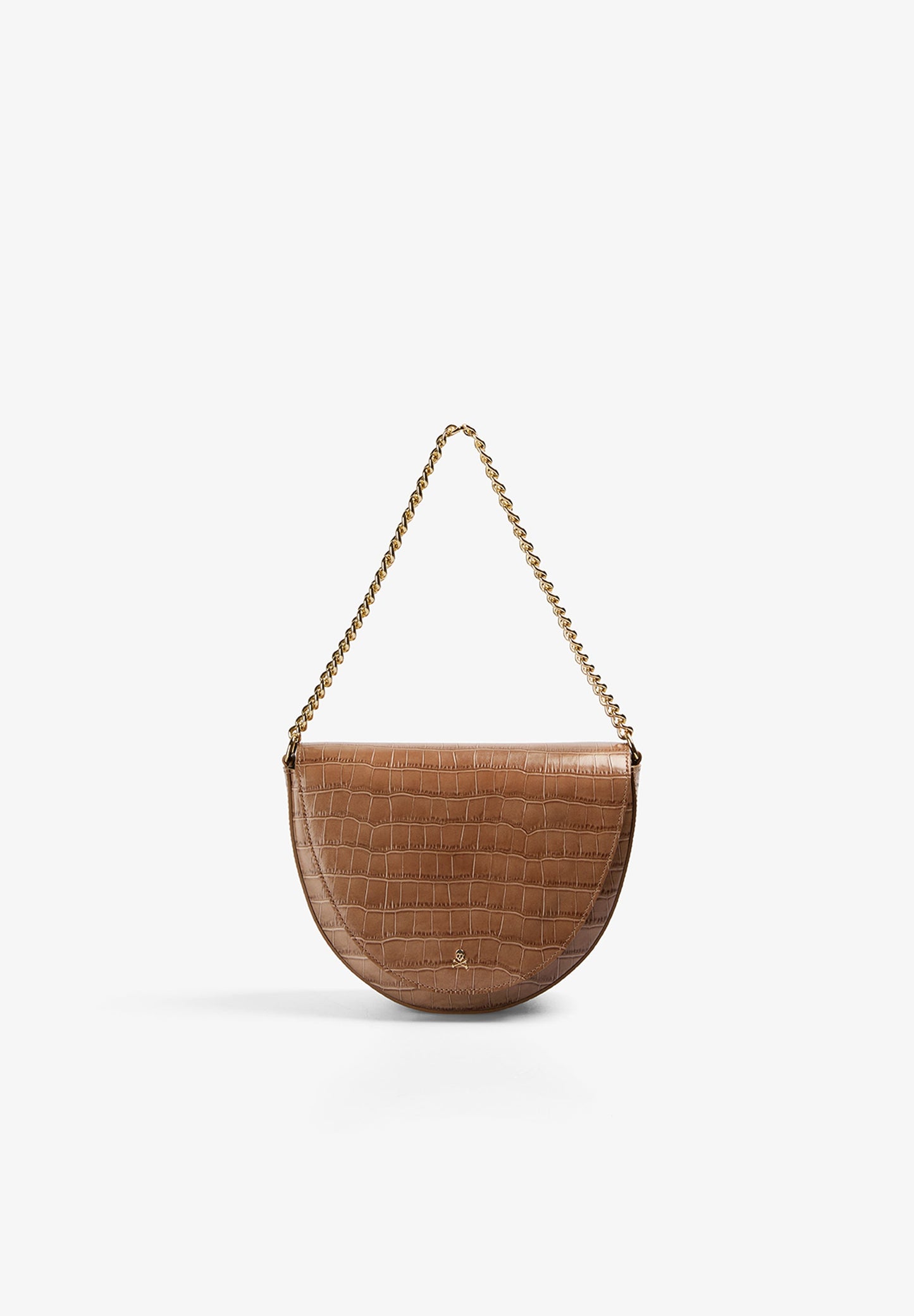 EMBOSSED LEATHER CROSSBODY BAG