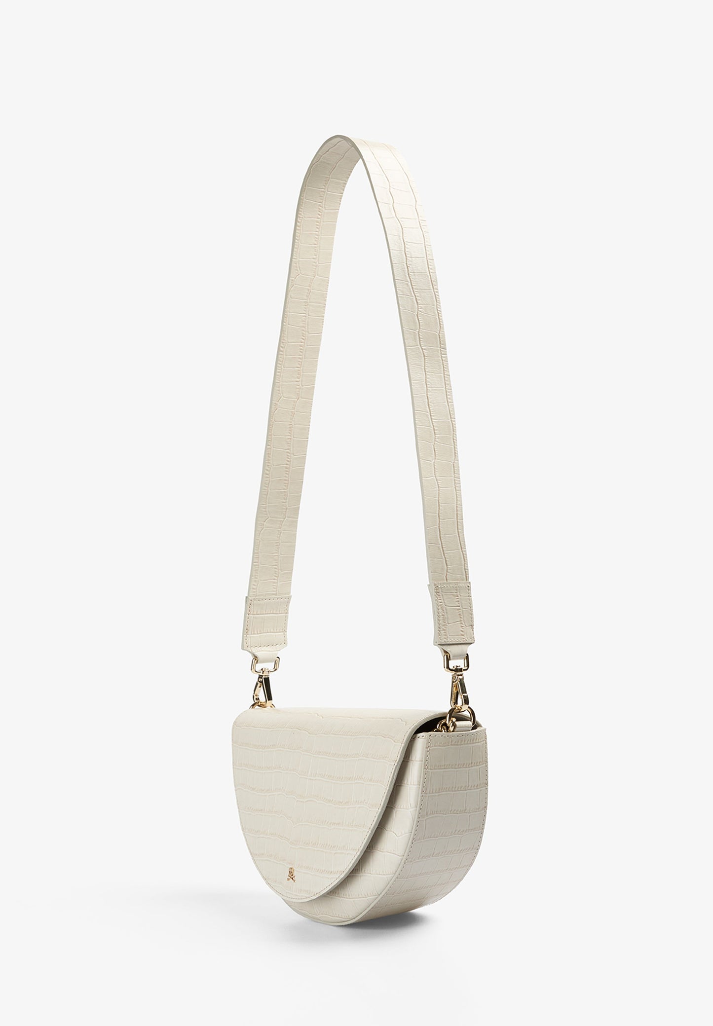 EMBOSSED LEATHER CROSSBODY BAG