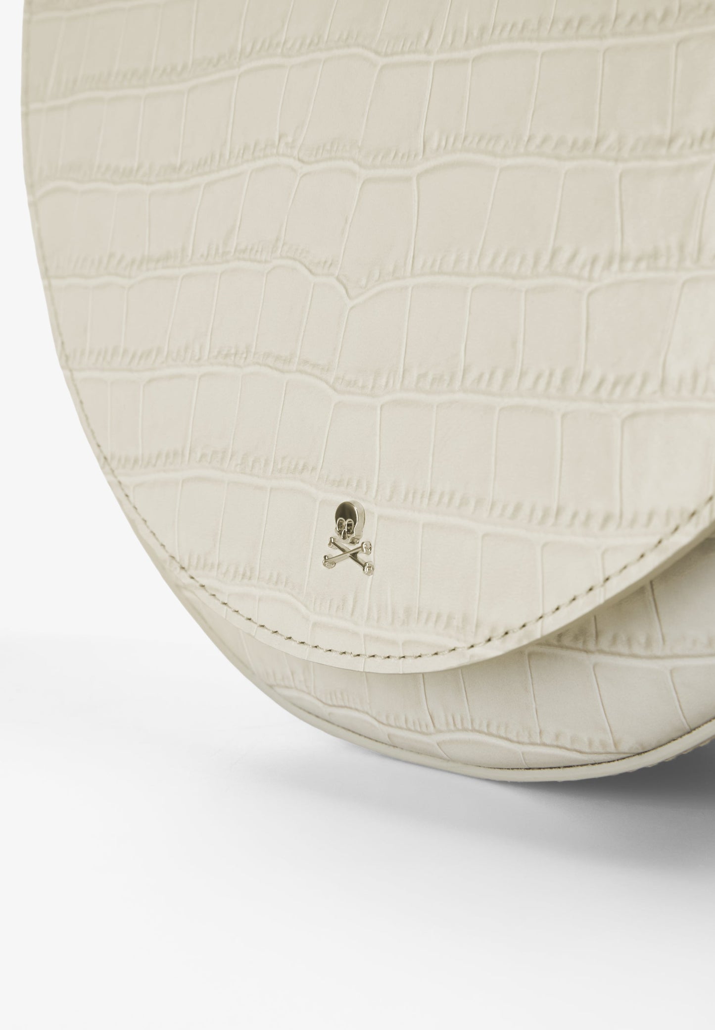 EMBOSSED LEATHER CROSSBODY BAG