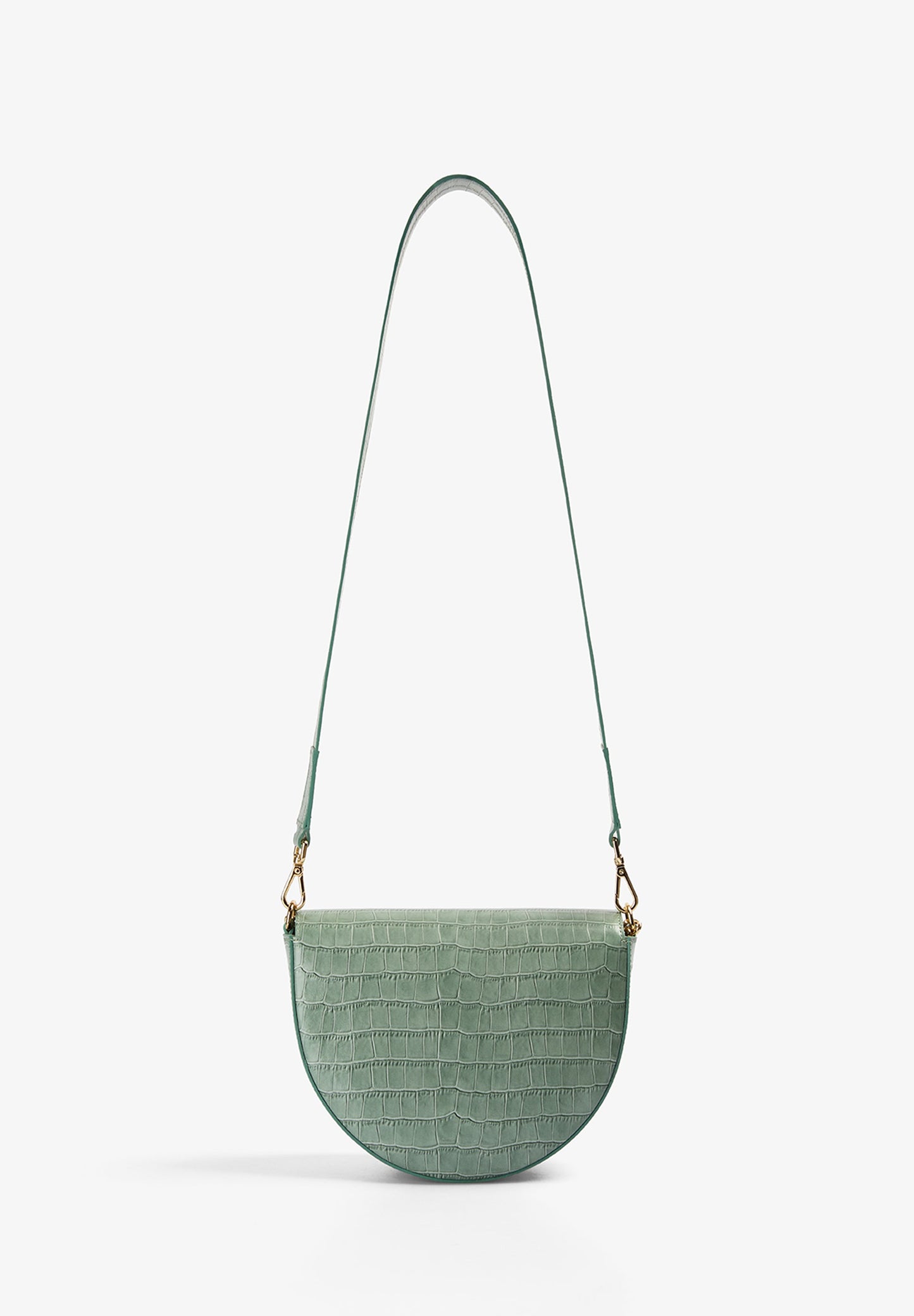EMBOSSED LEATHER CROSSBODY BAG