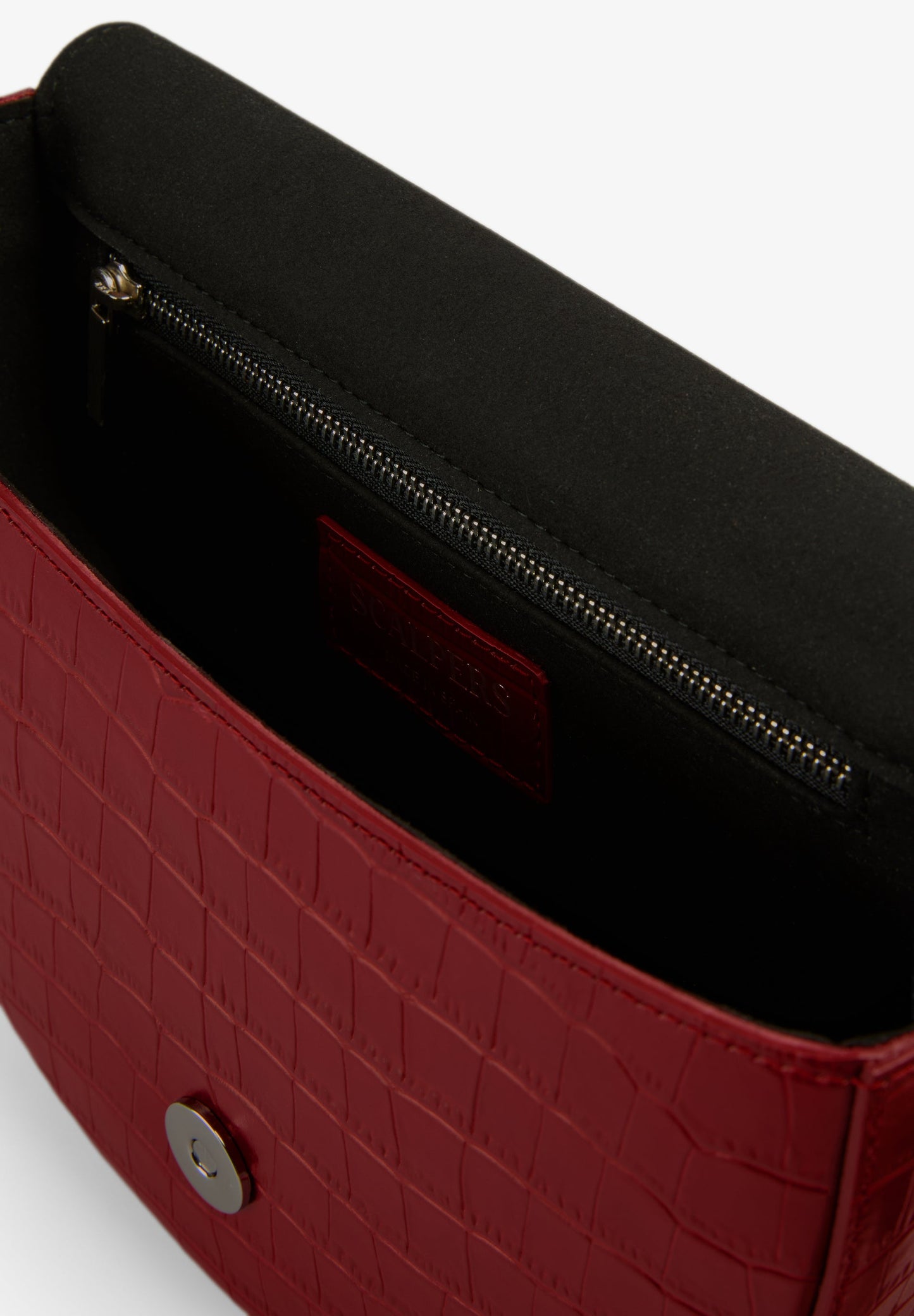 EMBOSSED LEATHER CROSSBODY BAG