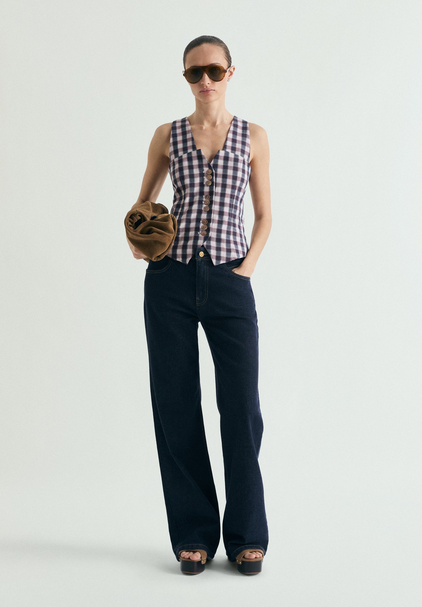 GINGHAM WAISTCOAT