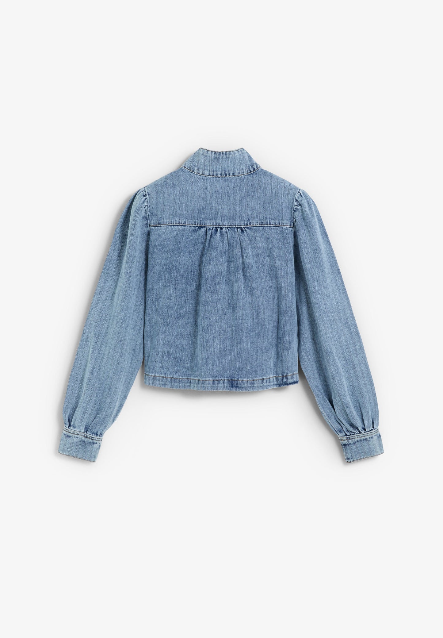 PUFF SLEEVE DENIM JACKET